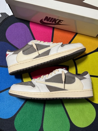 Travis Scott × Nike Air Jordan 1 Low OG SP "Reverse Mocha/Sail and Ridgerock"
