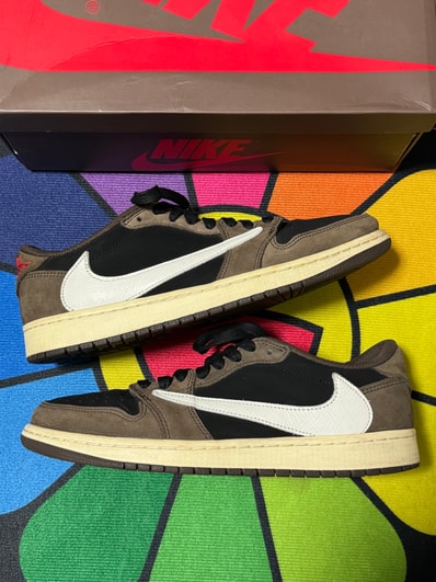 Travis Scott × Nike Air Jordan 1 Low OG SP-T "Black/Dark Mocha"