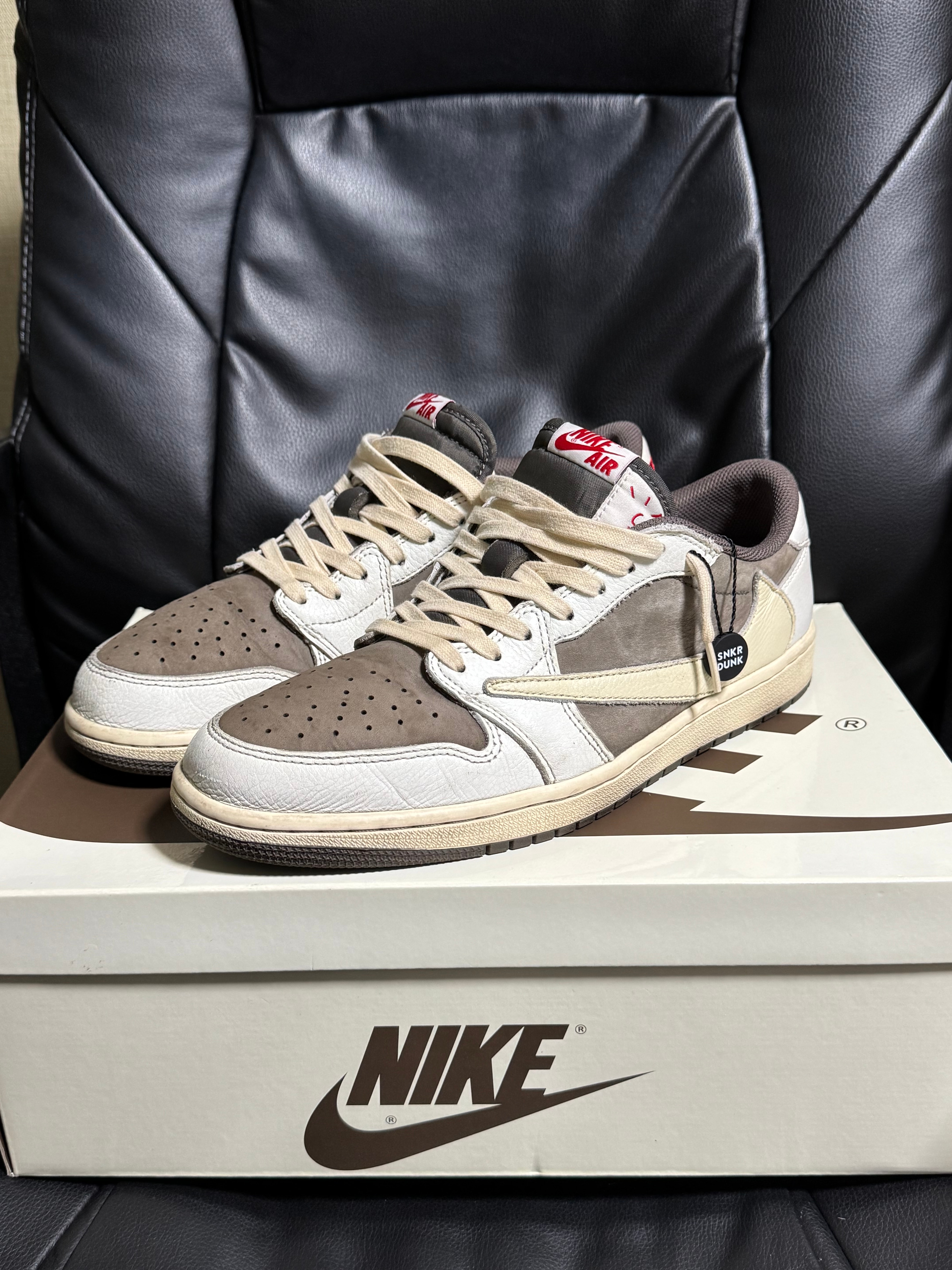 Travis Scott × Nike Air Jordan 1 Low OG SP "Reverse Mocha/Sail and Ridgerock"