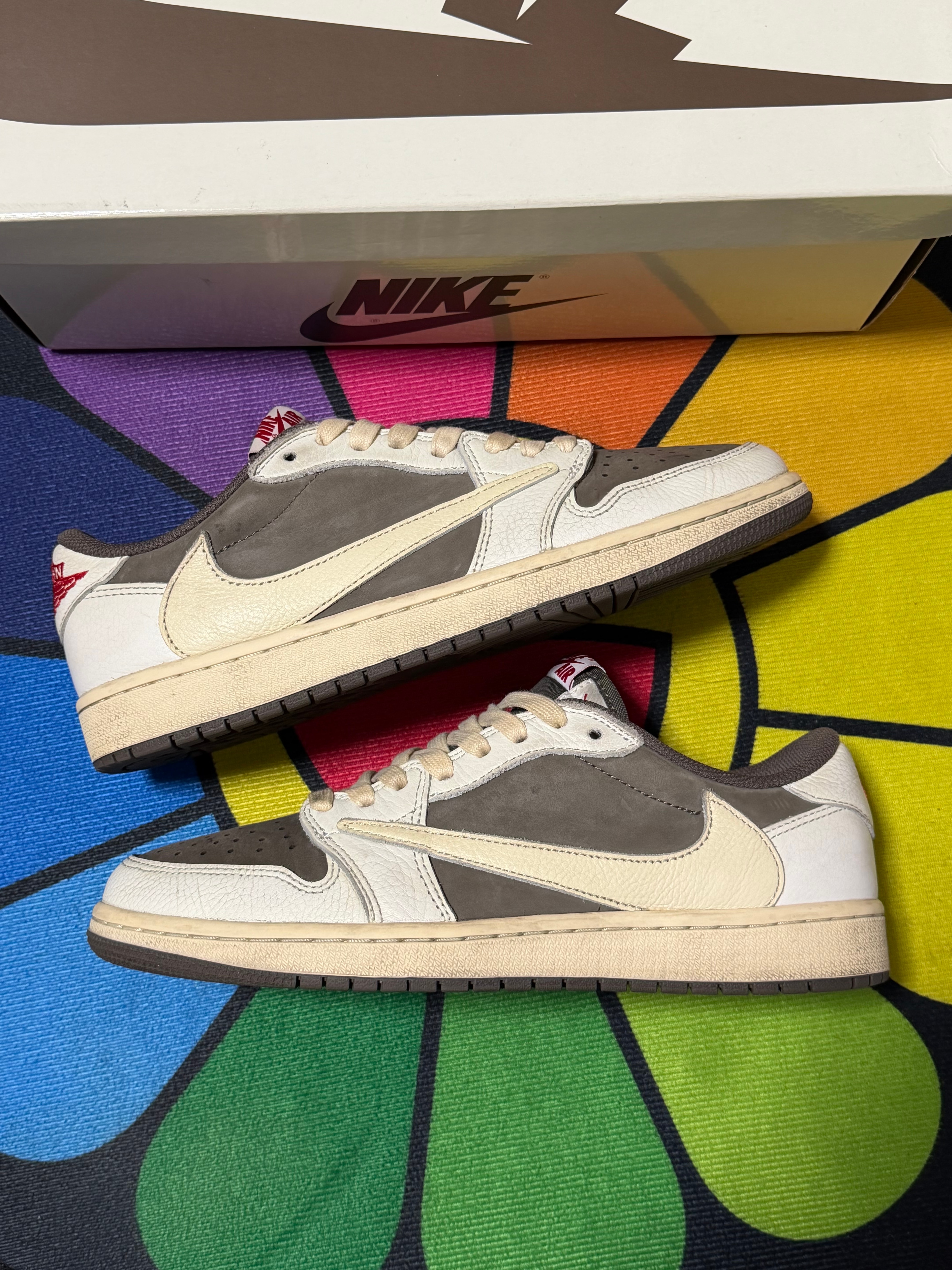 Travis Scott × Nike Air Jordan 1 Low OG SP "Reverse Mocha/Sail and Ridgerock"