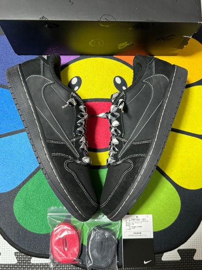 Travis Scott × Nike Air Jordan 1 Low OG SP "Black Phantom"