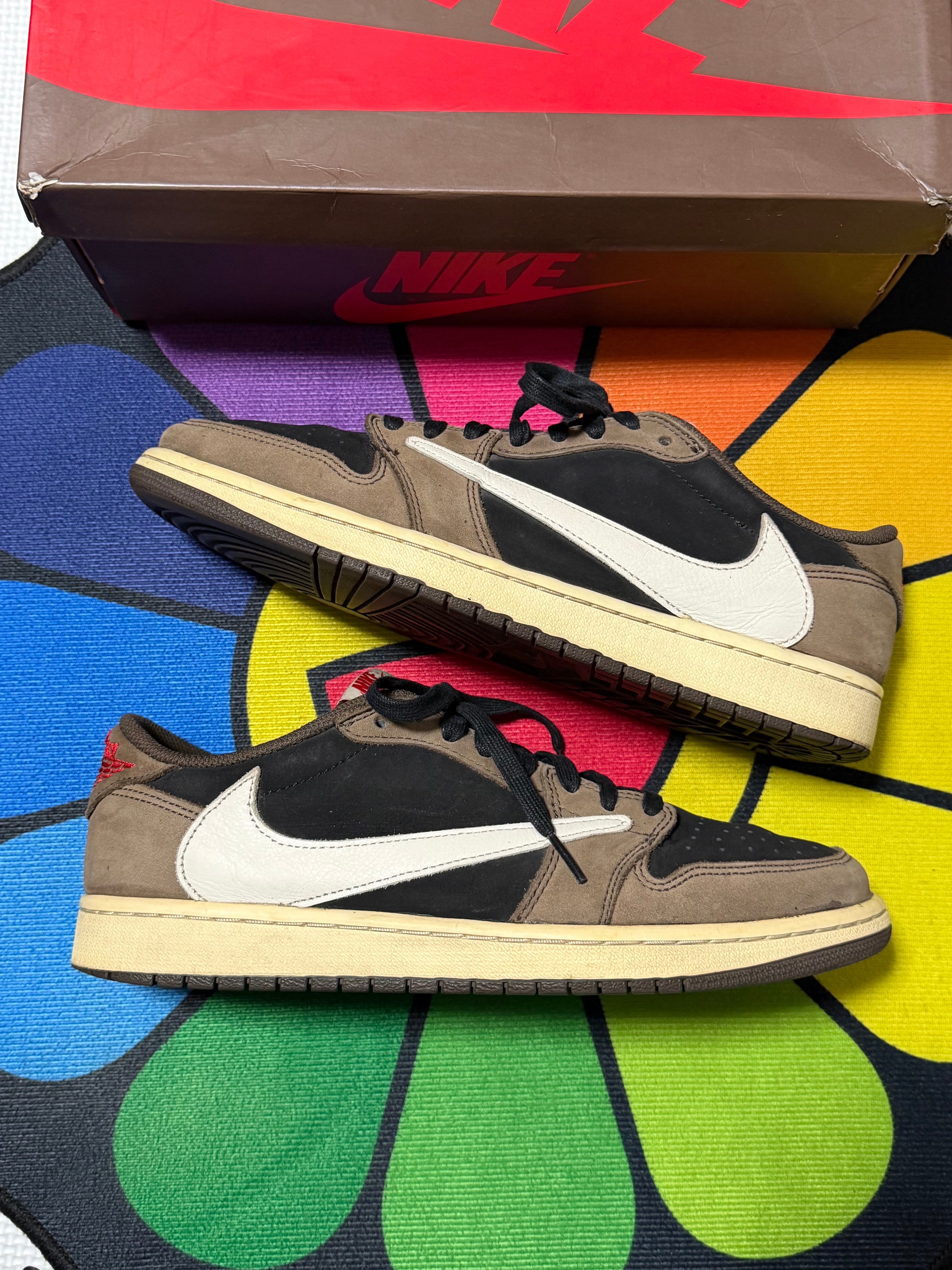 Travis Scott × Nike Air Jordan 1 Low OG SP-T  "Black/Dark Mocha"