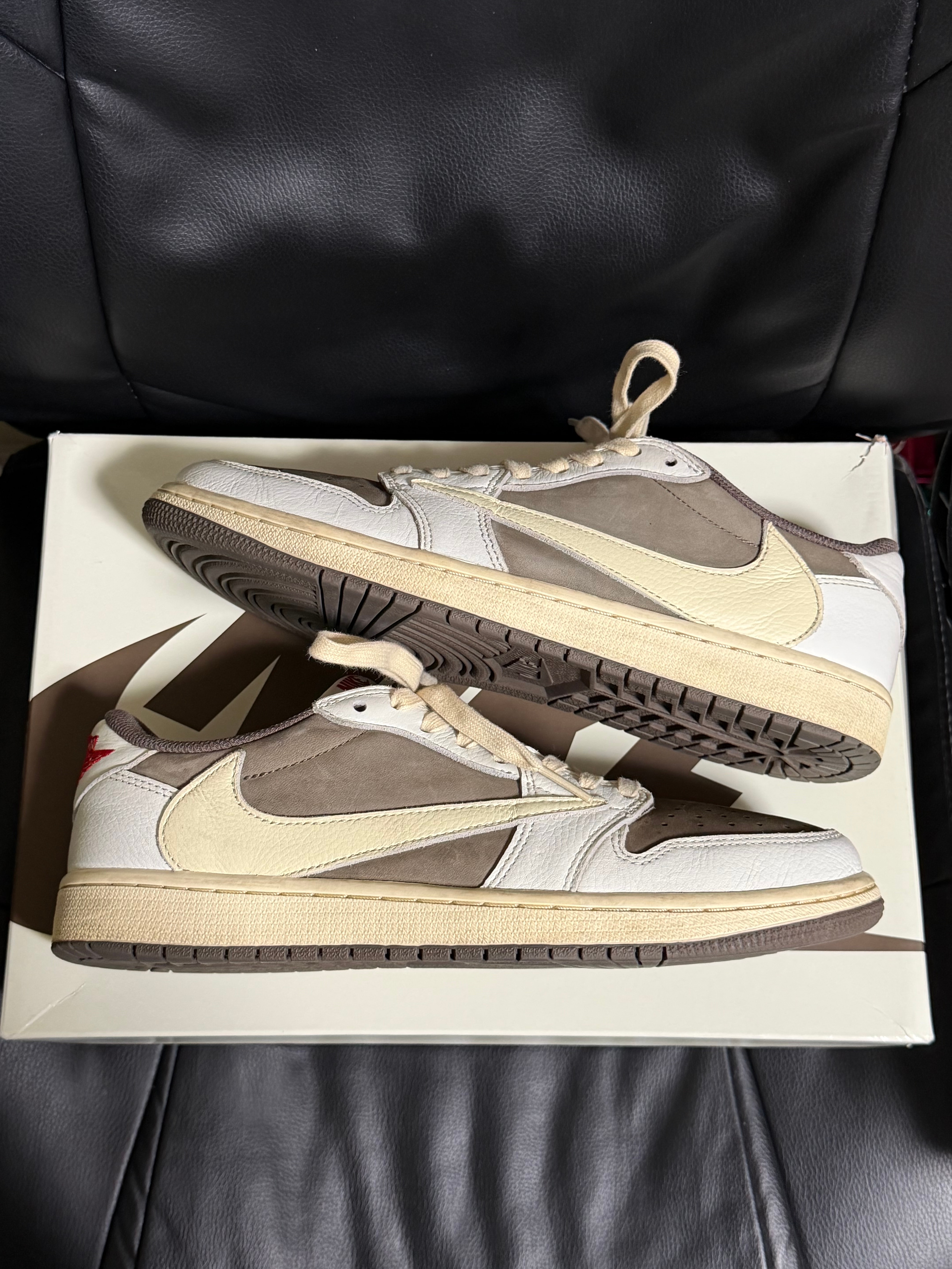 Travis Scott × Nike Air Jordan 1 Low OG SP "Reverse Mocha/Sail and Ridgerock"