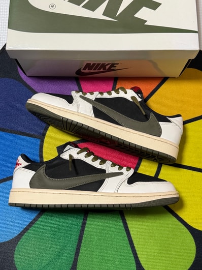 Travis Scott × Nike Women's Air Jordan 1 Low OG "Medium Olive"