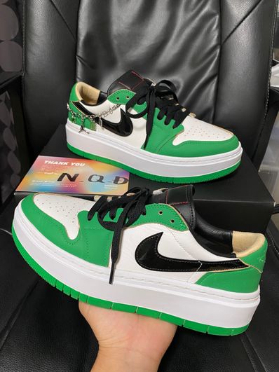 Nike Women's Air Jordan 1 Low Elevate "Lucky Green"