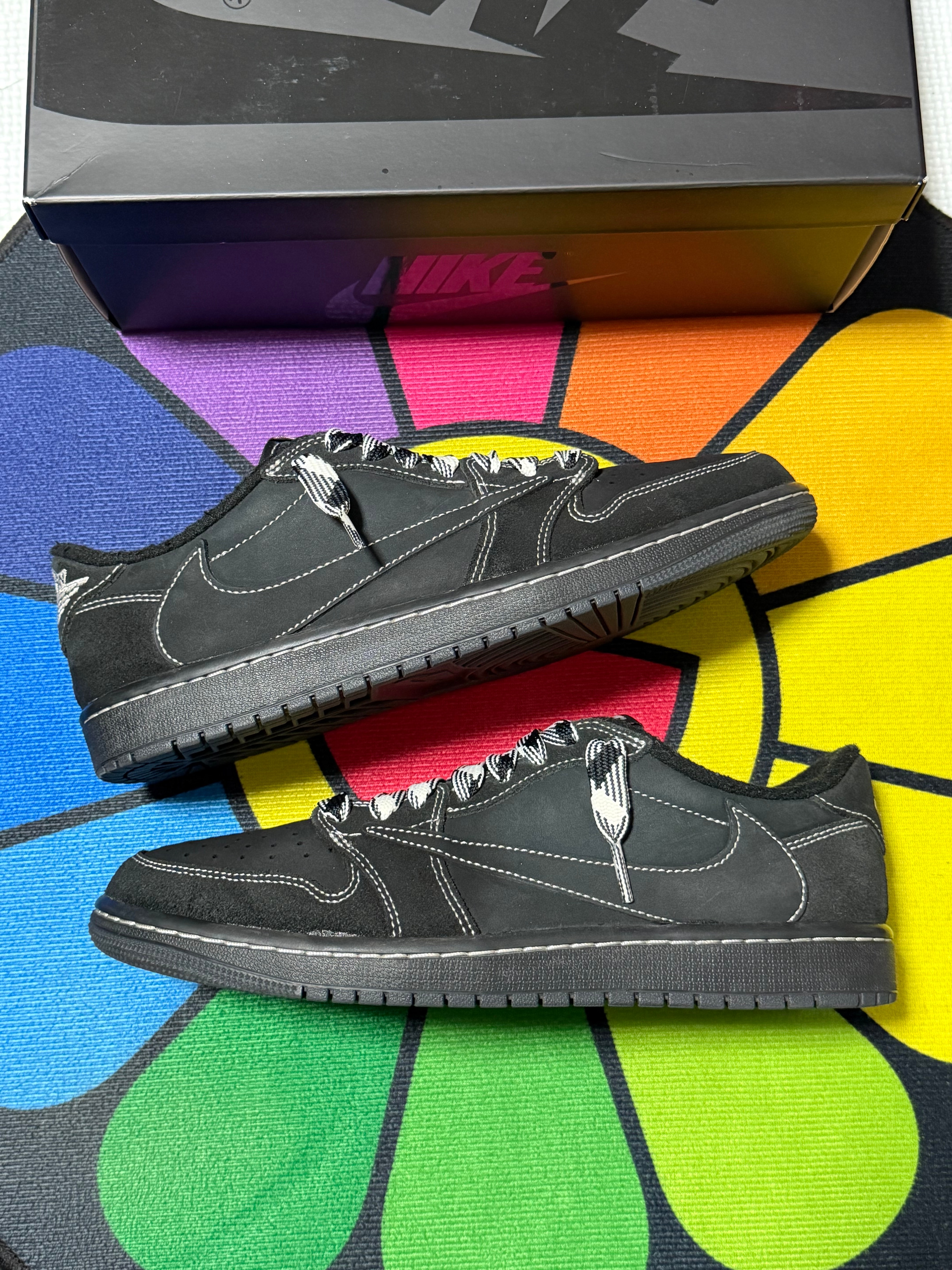 Travis Scott × Nike Air Jordan 1 Low OG SP "Black Phantom"
