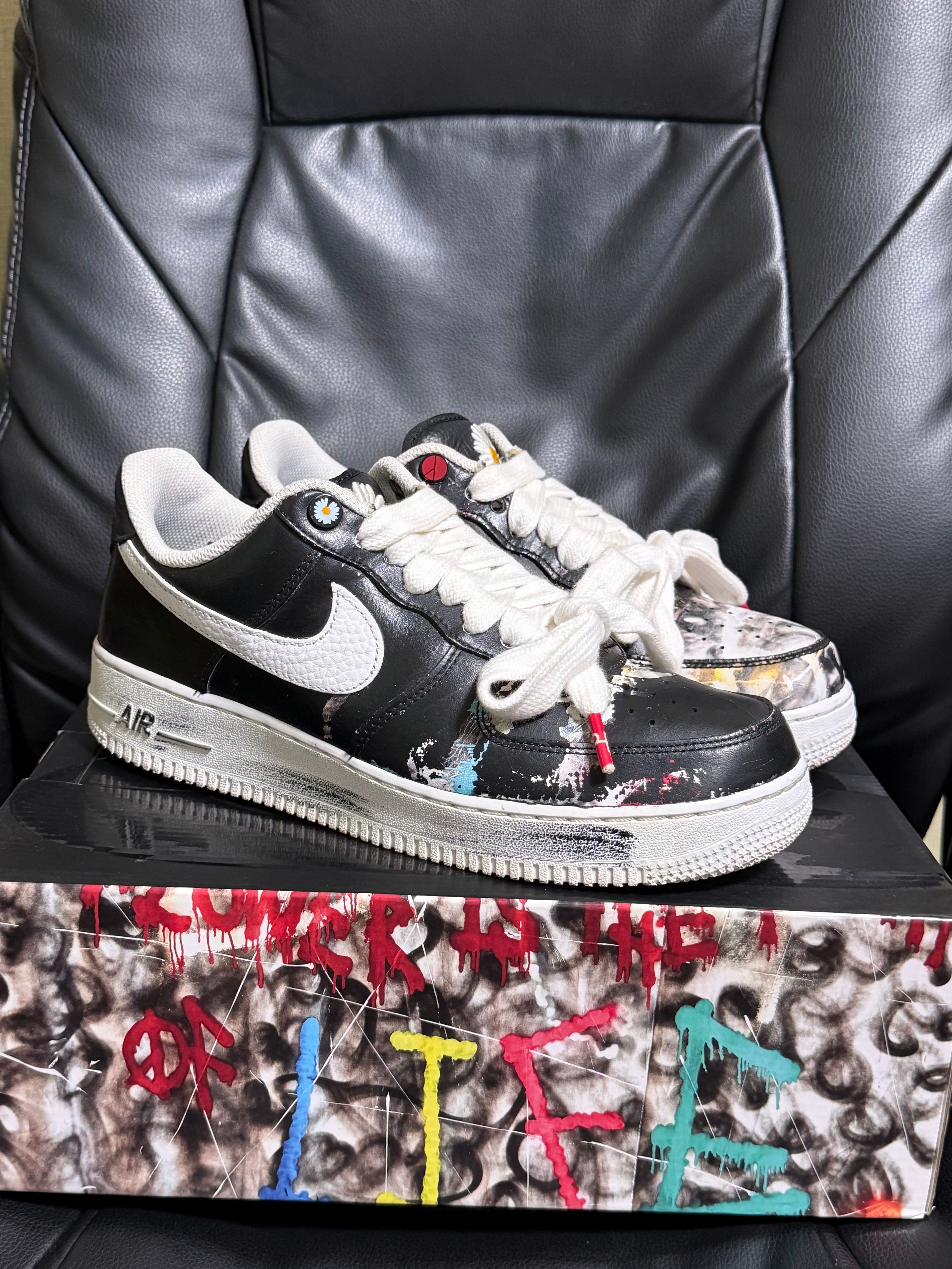 PEACEMINUSONE × Nike Air Force 1 Low Para Noise "Black" / G-DRAGON