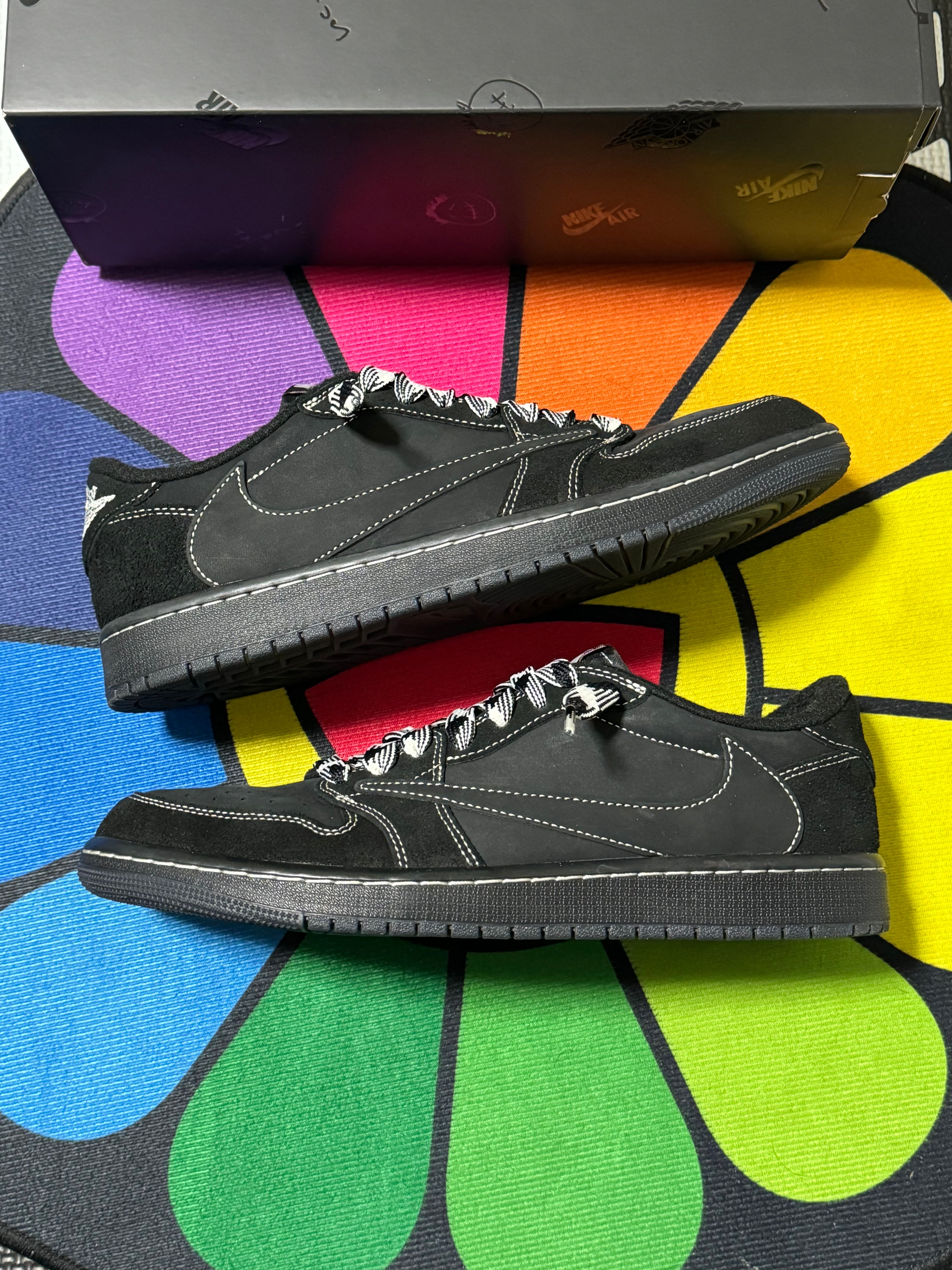 Travis Scott × Nike Air Jordan 1 Low OG SP "Black Phantom"