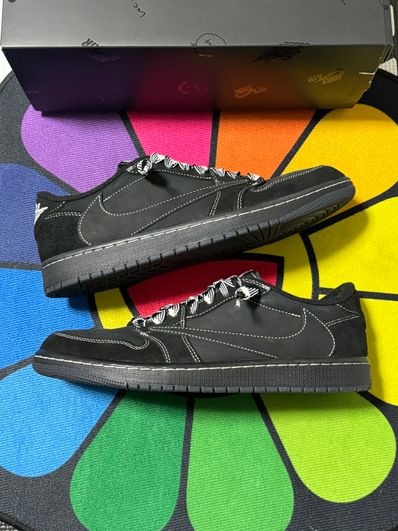 Travis Scott × Nike Air Jordan 1 Low OG SP "Black Phantom"