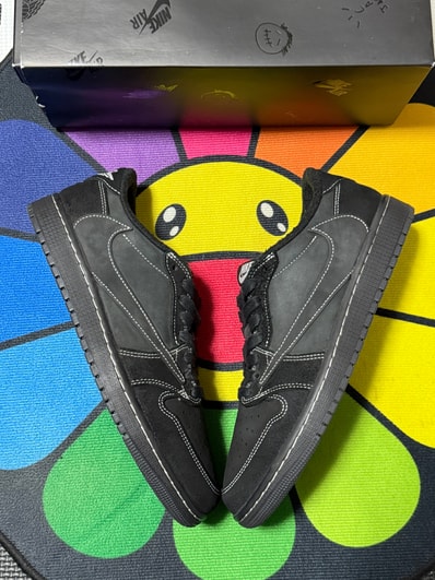 Travis Scott × Nike Air Jordan 1 Low OG SP "Black Phantom"