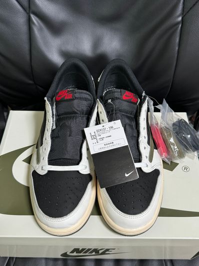 Travis Scott × Nike Women's Air Jordan 1 Low OG "Medium Olive"