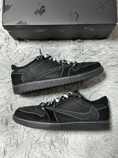 Travis Scott × Nike Air Jordan 1 Low OG SP "Black Phantom"