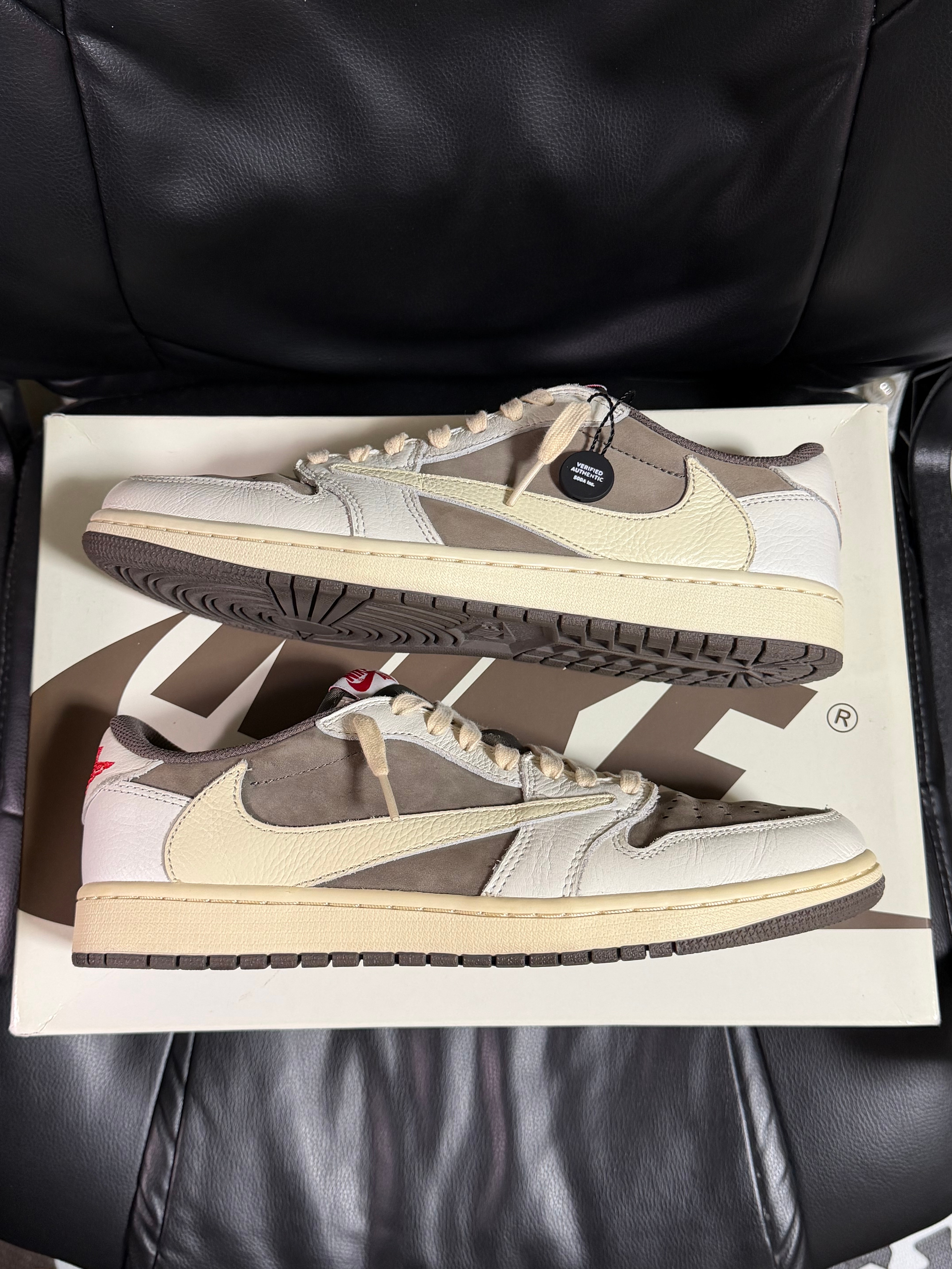 Travis Scott × Nike Air Jordan 1 Low OG SP "Reverse Mocha/Sail and Ridgerock"