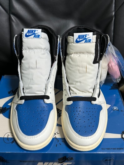 Travis Scott × fragment design × Nike Air Jordan 1 Retro High OG SP "Military Blue"
