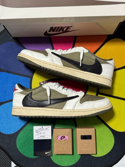 Travis Scott × Nike Air Jordan 1 Low OG SP "Reverse Olive"