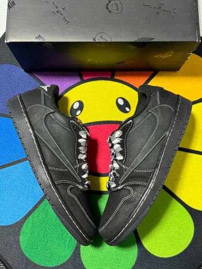 Travis Scott × Nike Air Jordan 1 Low OG SP "Black Phantom"