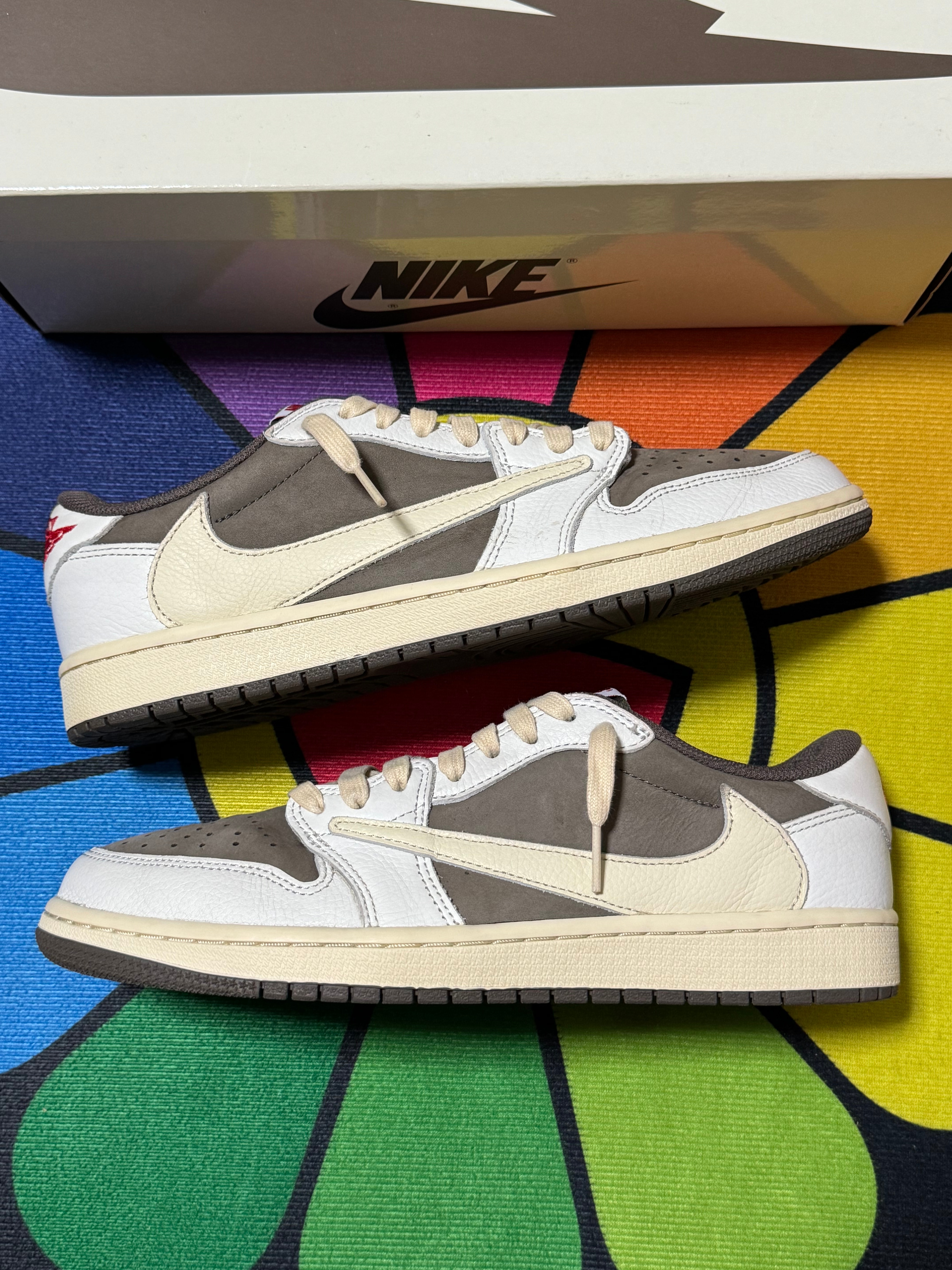 Travis Scott × Nike Air Jordan 1 Low OG SP "Reverse Mocha/Sail and Ridgerock"