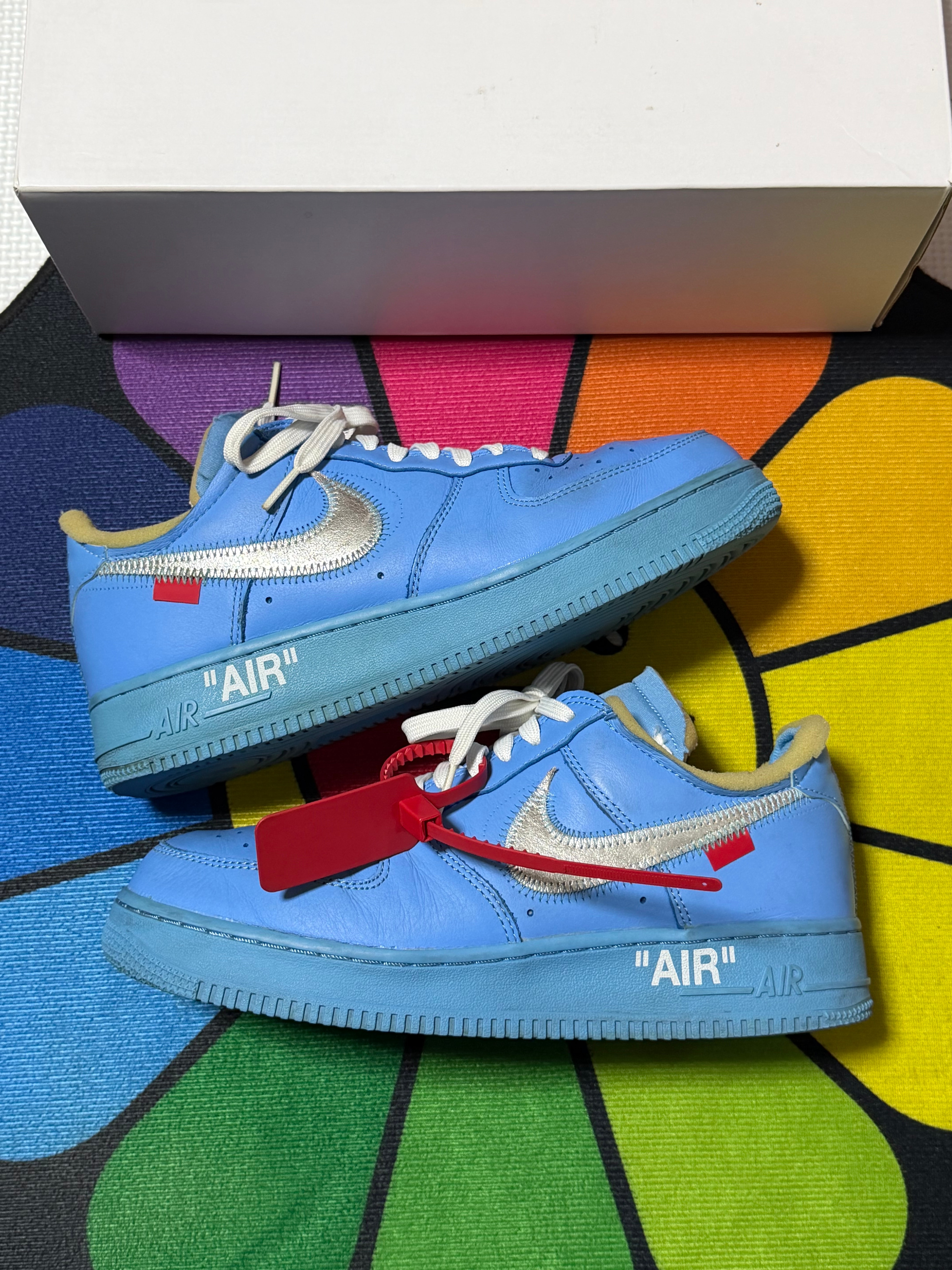 Off-White × Nike Air Force 1 Low "MCA University Blue"