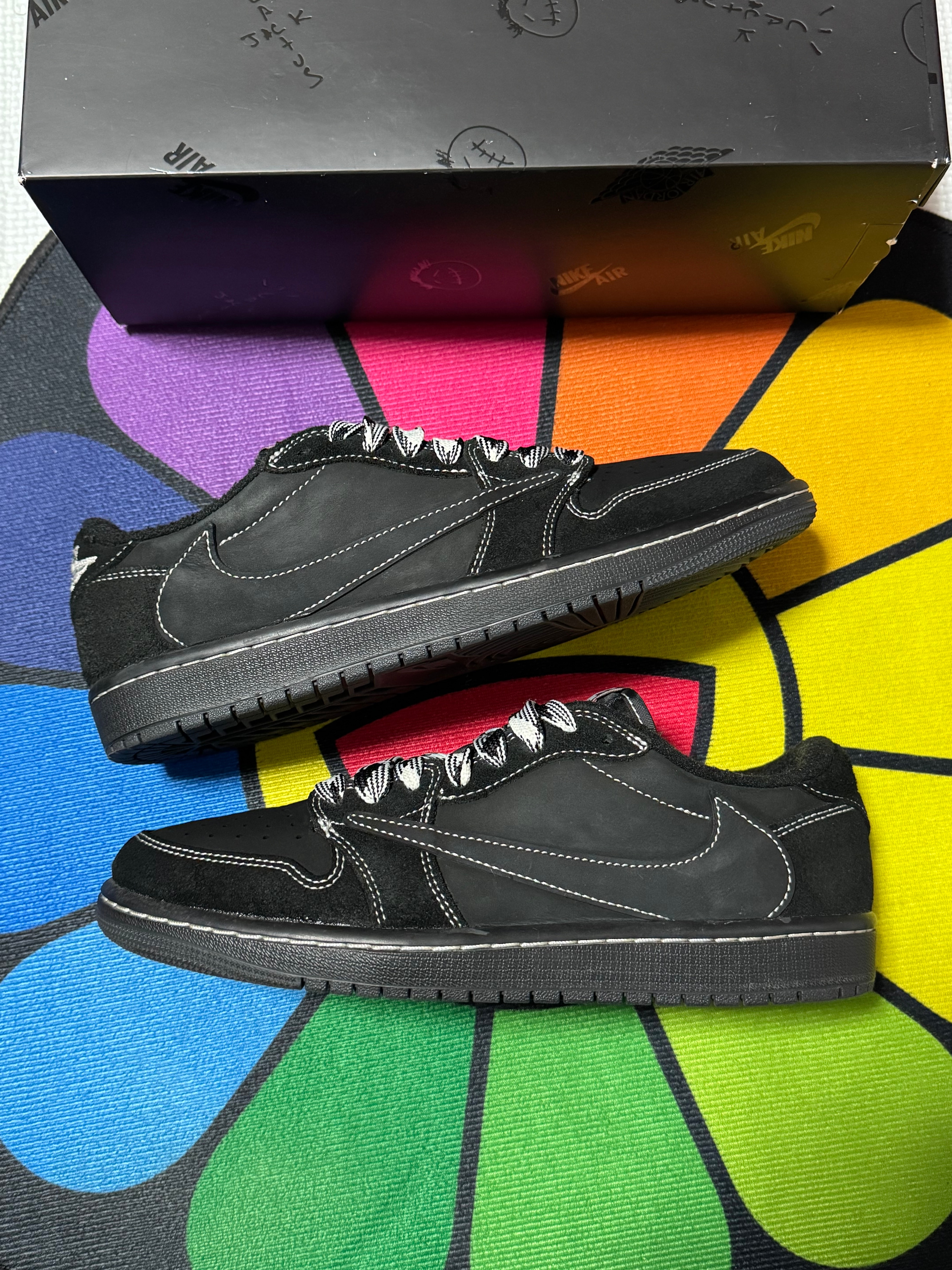 Travis Scott × Nike Air Jordan 1 Low OG SP "Black Phantom"