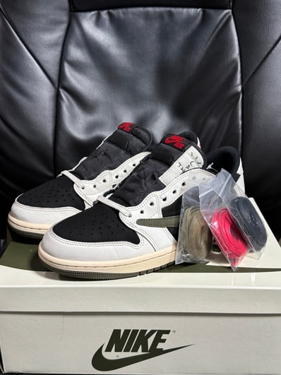 Travis Scott × Nike Women's Air Jordan 1 Low OG "Medium Olive"