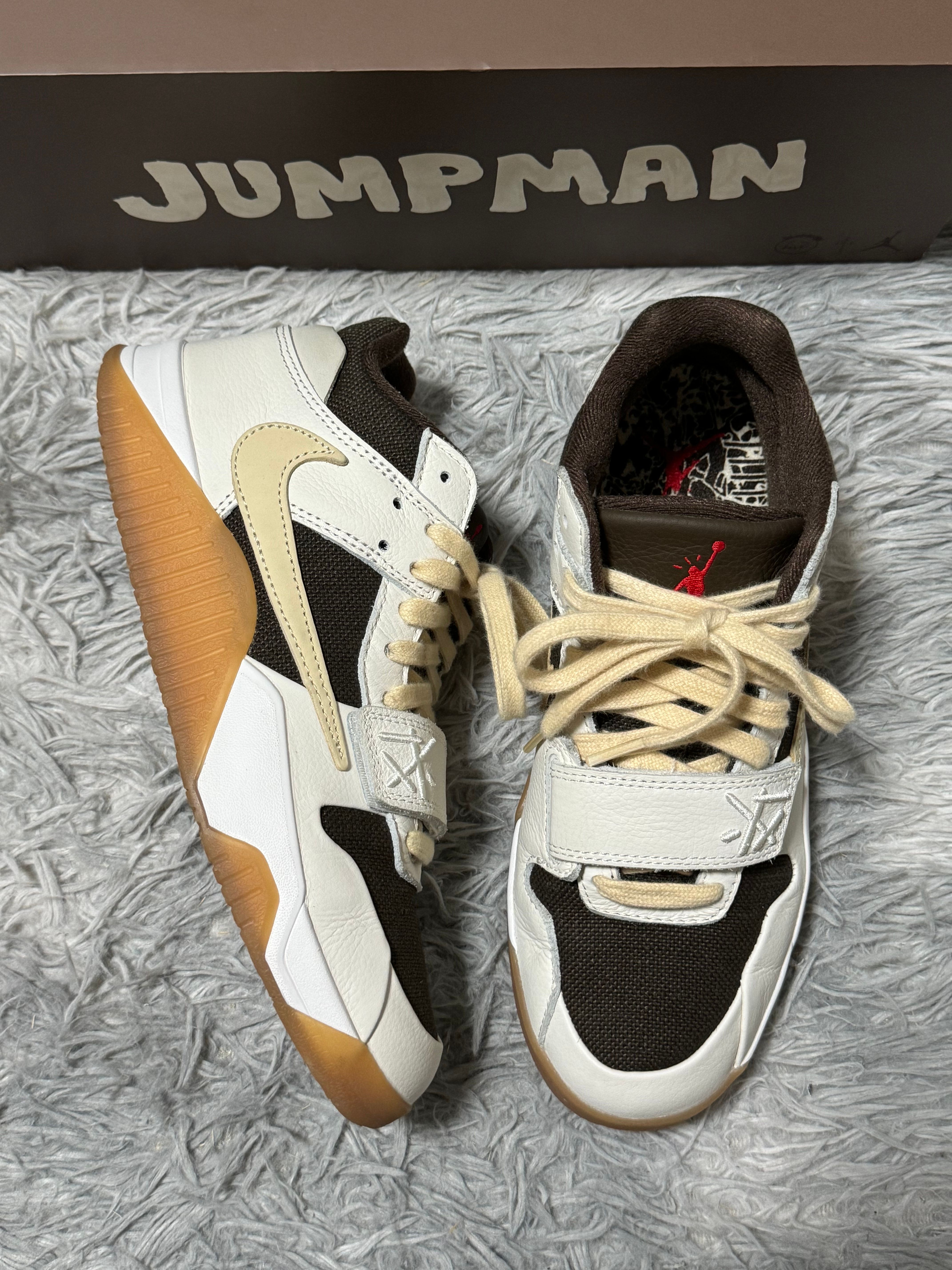 Travis Scott × Nike Jordan Jumpman Jack TR "Sail and Dark Mocha"