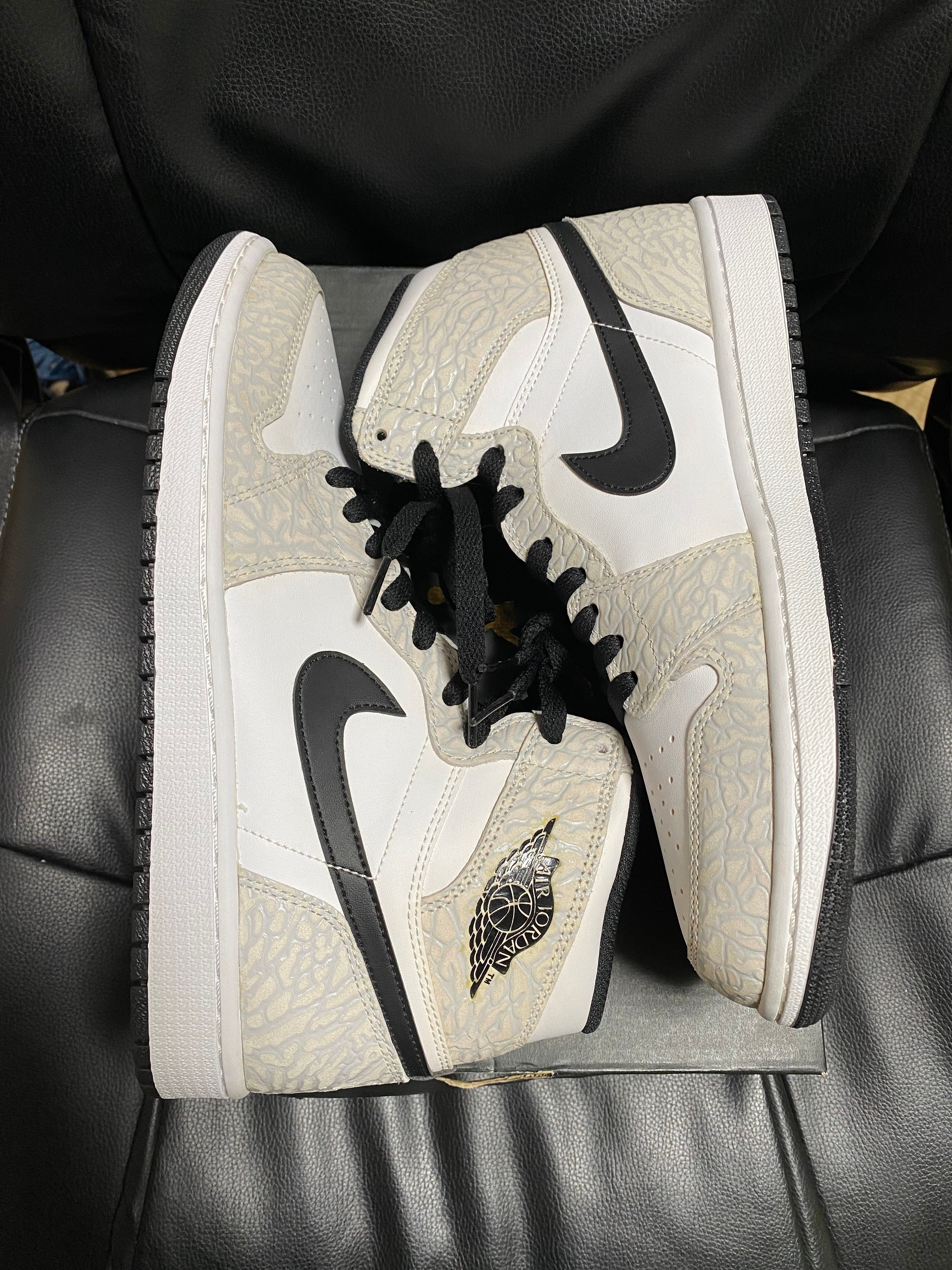 Nike Air Jordan 1 Retro High "White Elephant Print/Safari"
