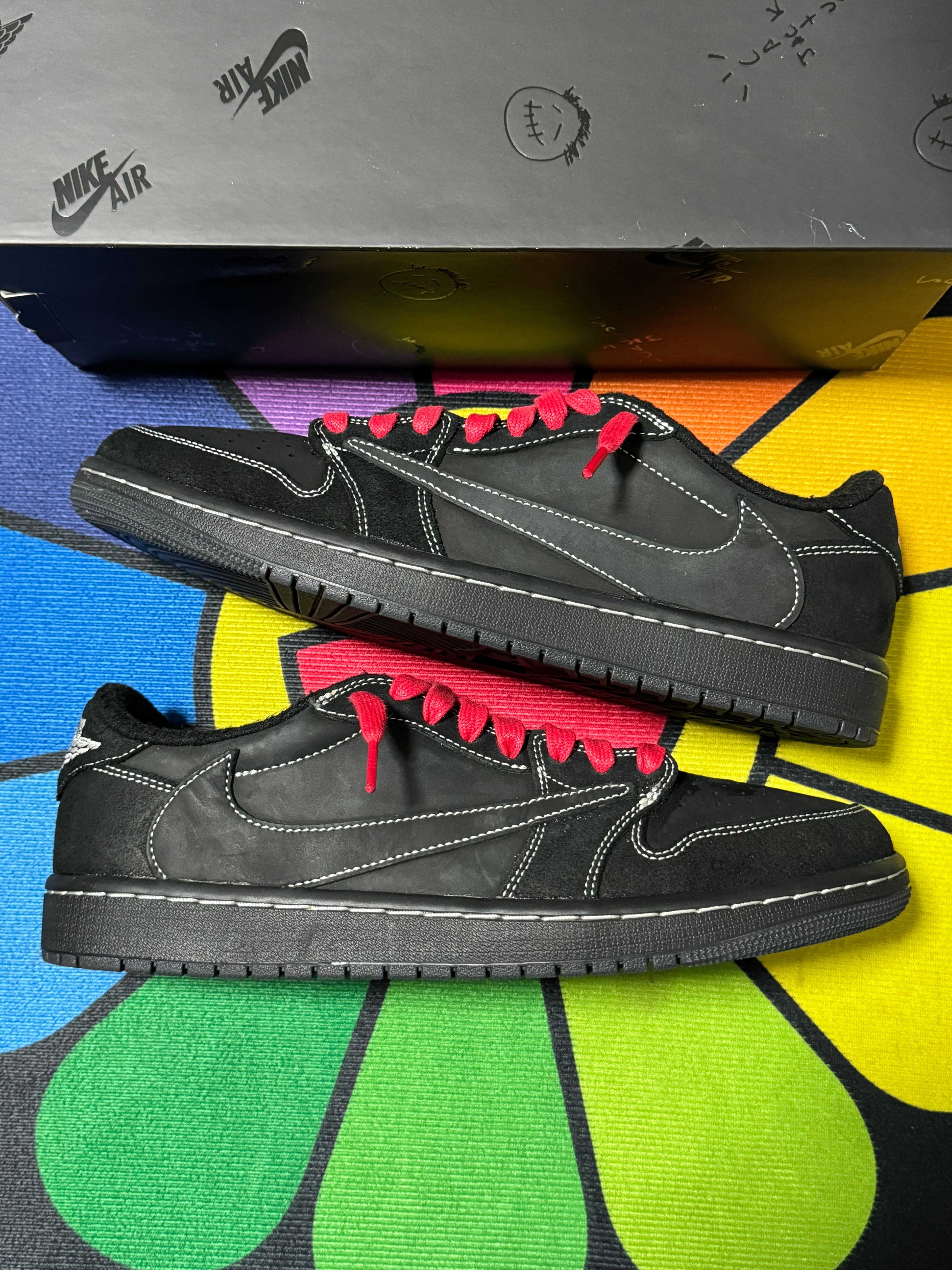 Travis Scott × Nike Air Jordan 1 Low OG SP "Black Phantom"