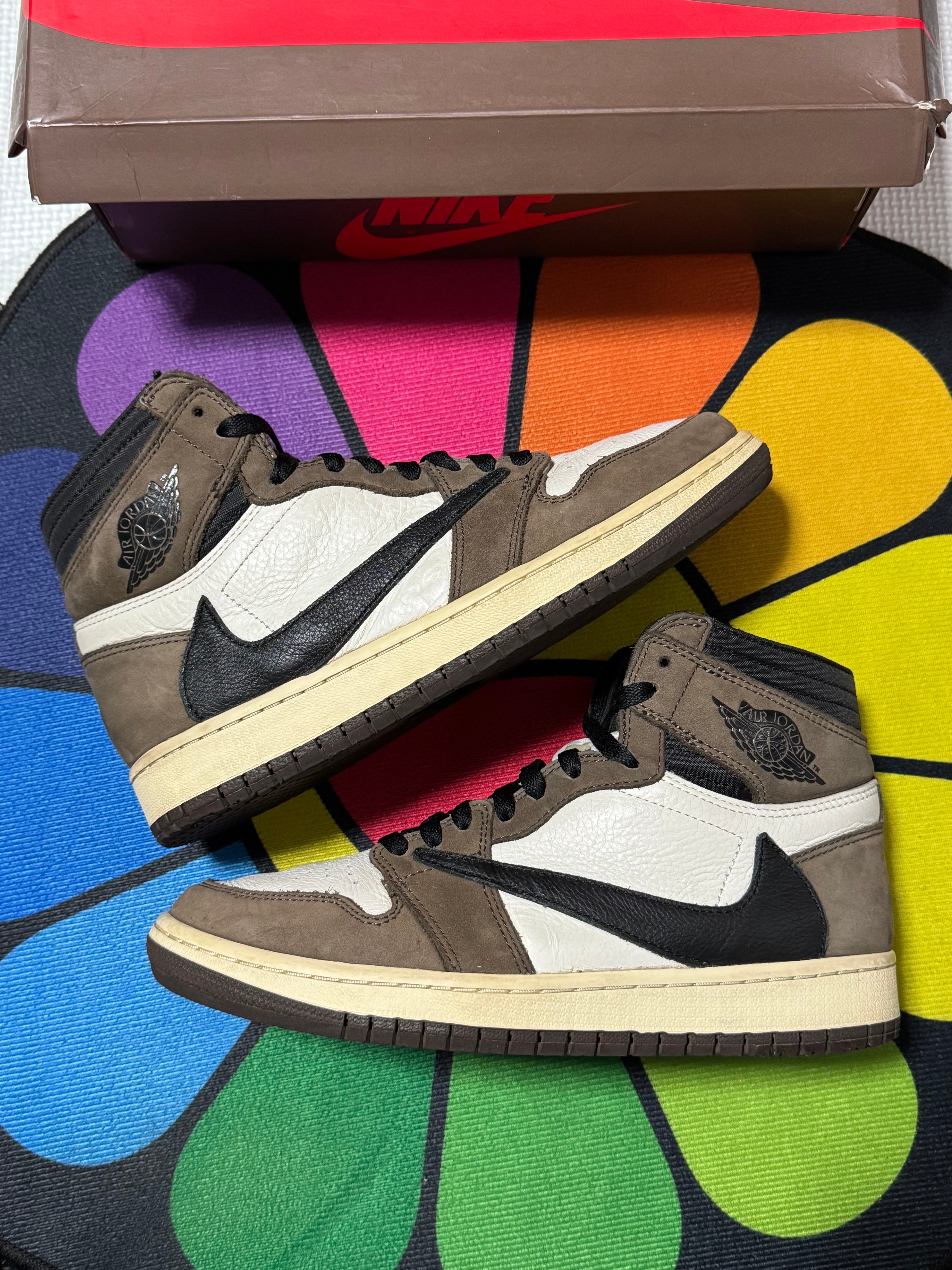 Travis Scott × Nike Air Jordan 1 Retro High OG TS SP "Sail/Dark Mocha"