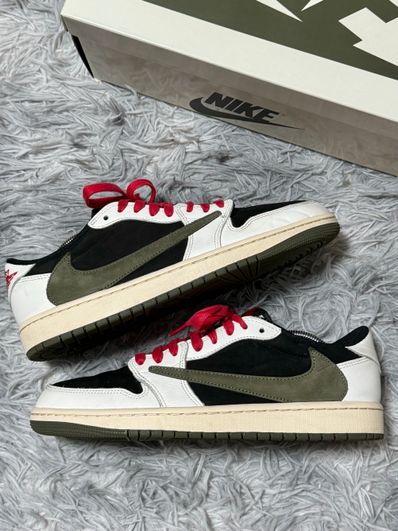 Travis Scott × Nike Women's Air Jordan 1 Low OG "Medium Olive"