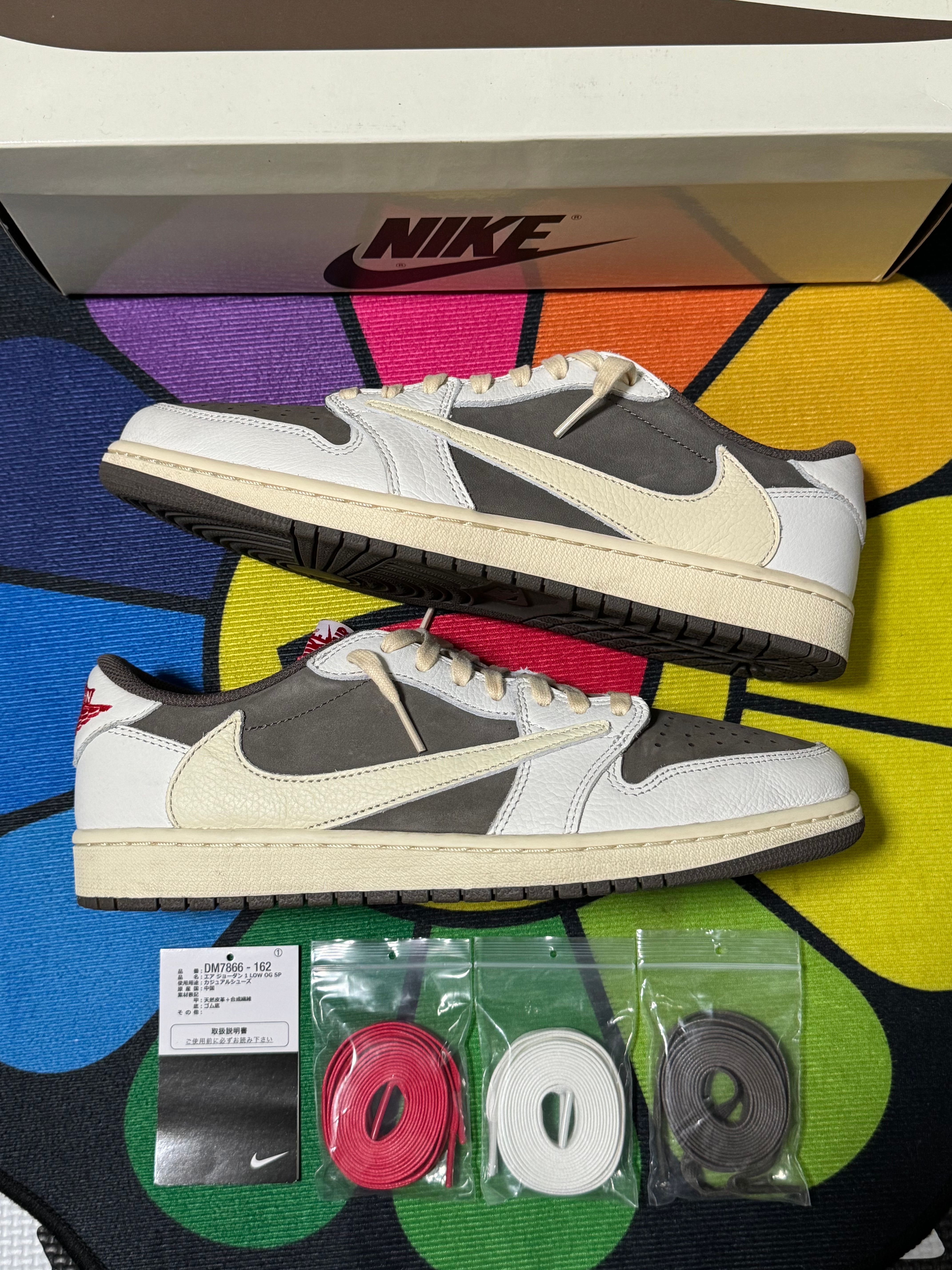 Travis Scott × Nike Air Jordan 1 Low OG SP "Reverse Mocha/Sail and Ridgerock"
