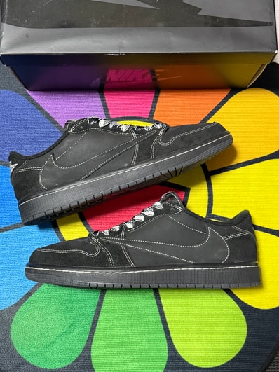 Travis Scott × Nike Air Jordan 1 Low OG SP "Black Phantom"