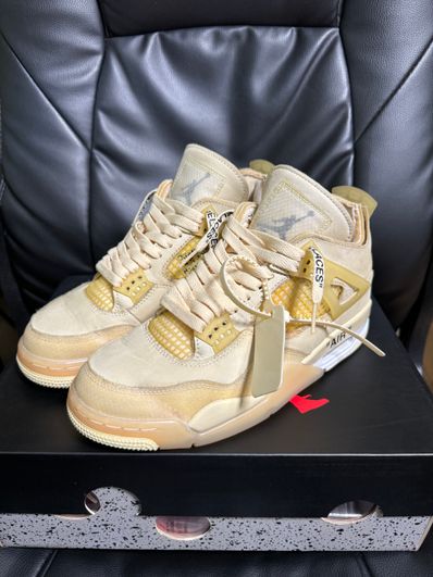 Off-White × Nike Women's Air Jordan 4 SP "Sail"