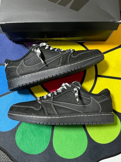 Travis Scott × Nike Air Jordan 1 Low OG SP "Black Phantom"