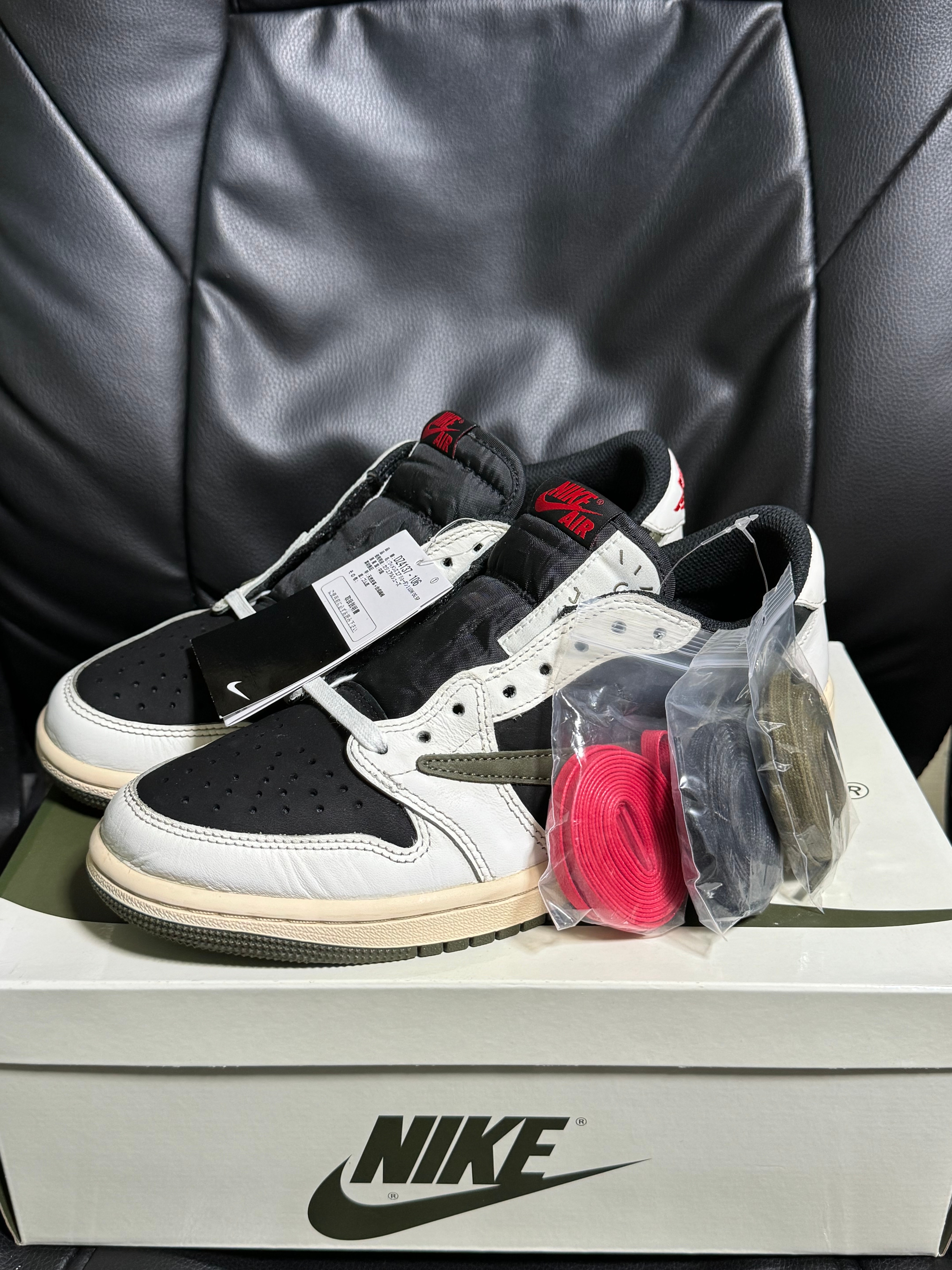 Travis Scott × Nike Women's Air Jordan 1 Low OG "Medium Olive"