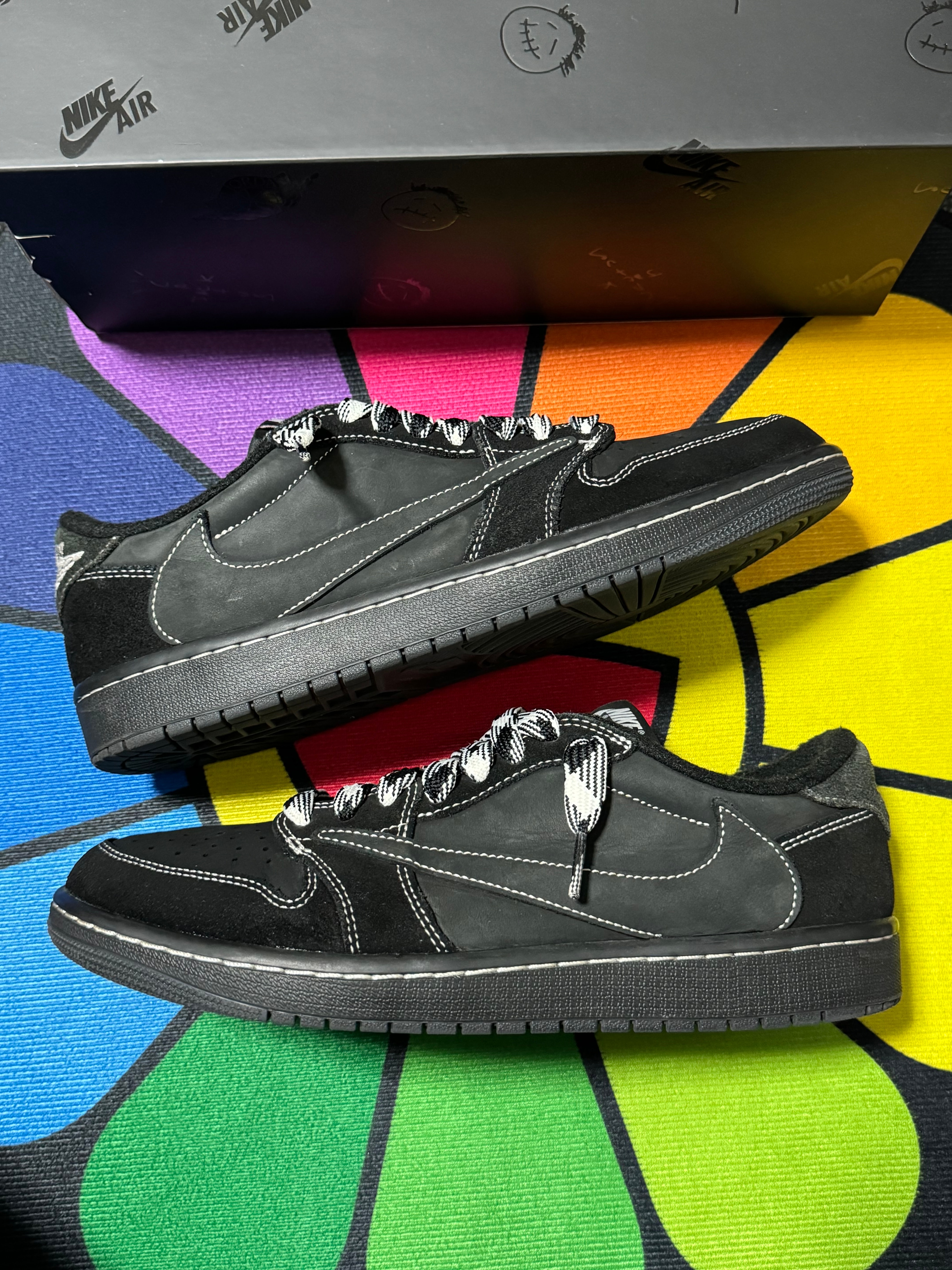 Travis Scott × Nike Air Jordan 1 Low OG SP "Black Phantom"