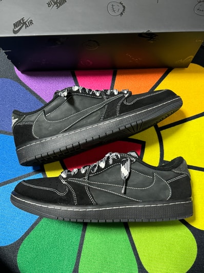 Travis Scott × Nike Air Jordan 1 Low OG SP "Black Phantom"