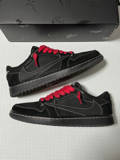 Travis Scott × Nike Air Jordan 1 Low OG SP "Black Phantom"