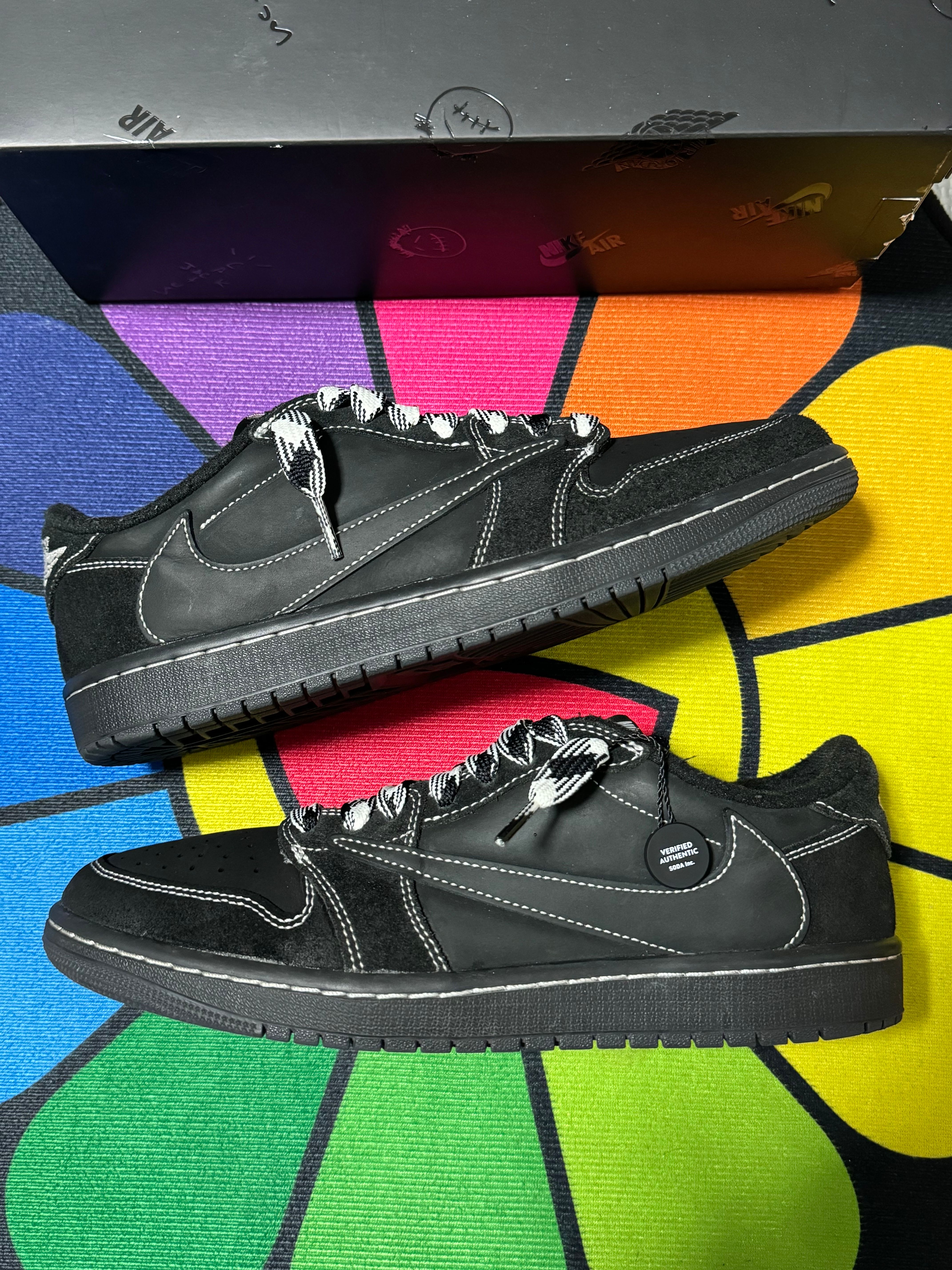 Travis Scott × Nike Air Jordan 1 Low OG SP "Black Phantom"