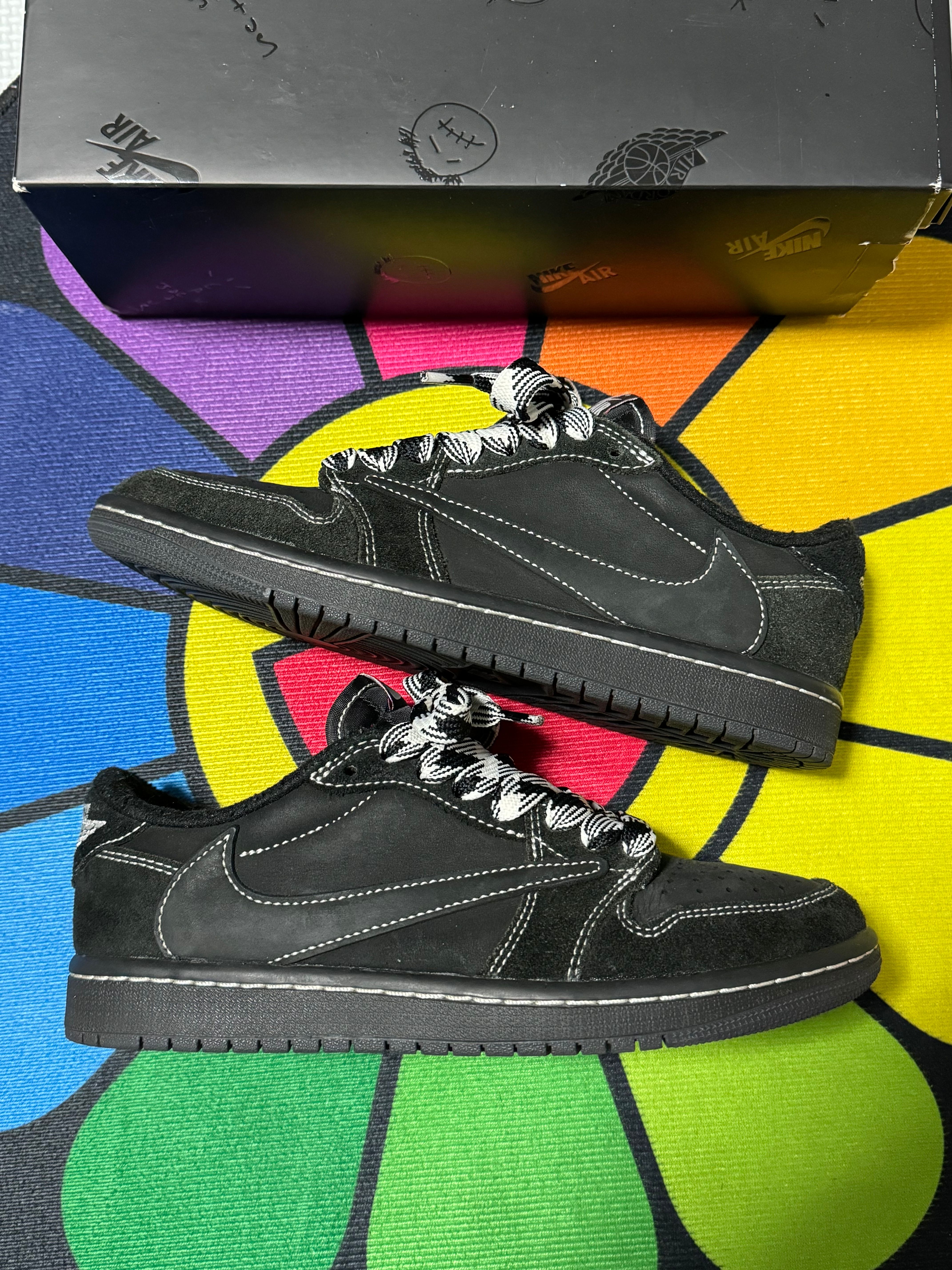 Travis Scott × Nike Air Jordan 1 Low OG SP "Black Phantom"