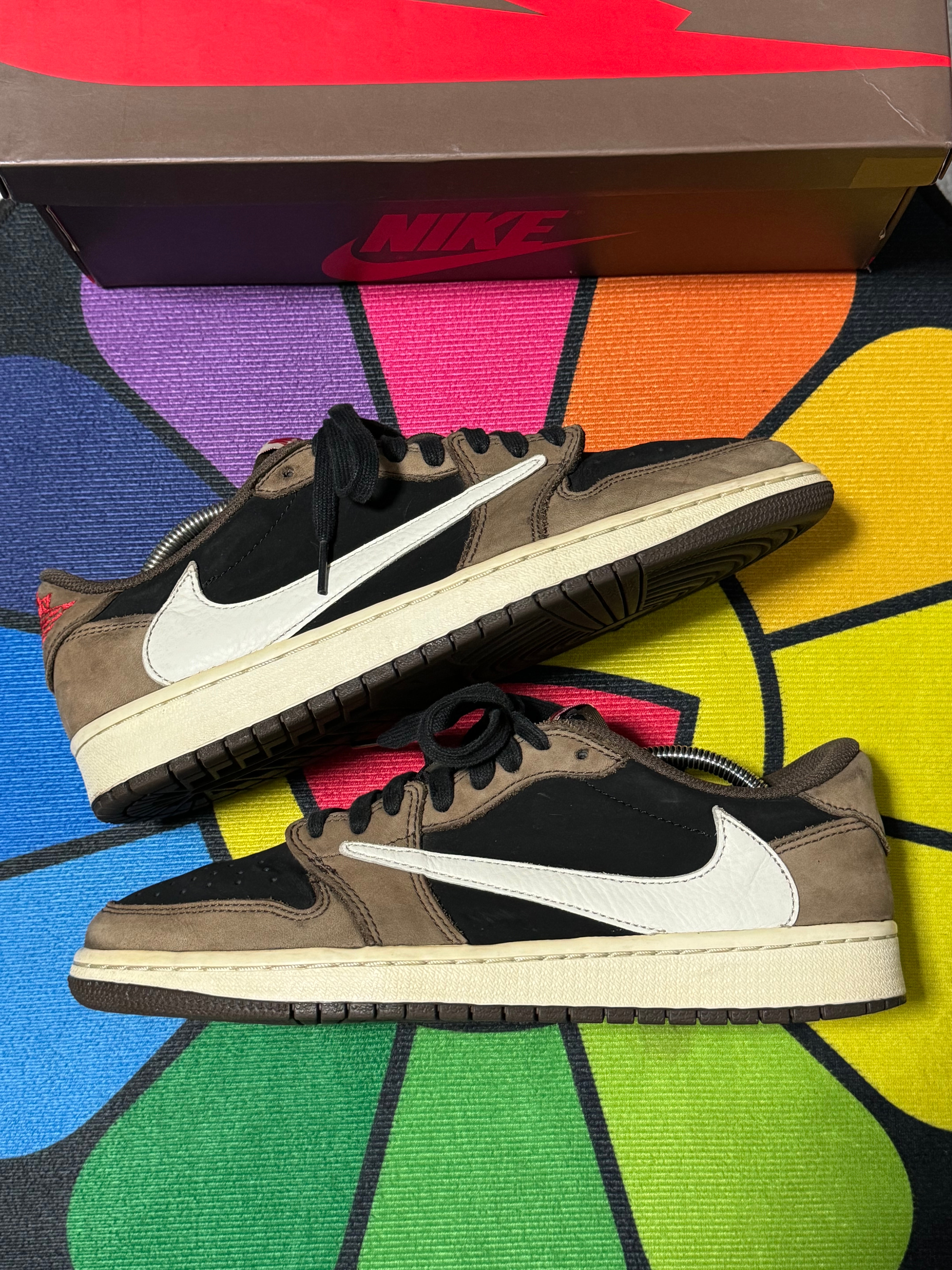 Travis Scott × Nike Air Jordan 1 Low OG SP-T  "Black/Dark Mocha"
