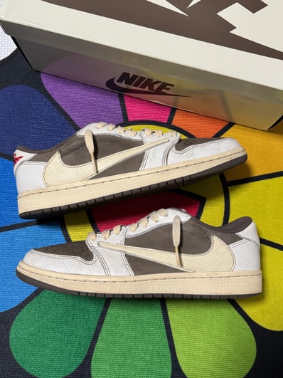 Travis Scott × Nike Air Jordan 1 Low OG SP "Reverse Mocha/Sail and Ridgerock"