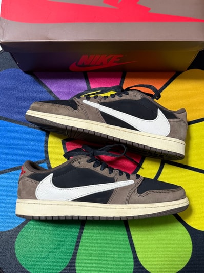 Travis Scott × Nike Air Jordan 1 Low OG SP-T "Black/Dark Mocha"