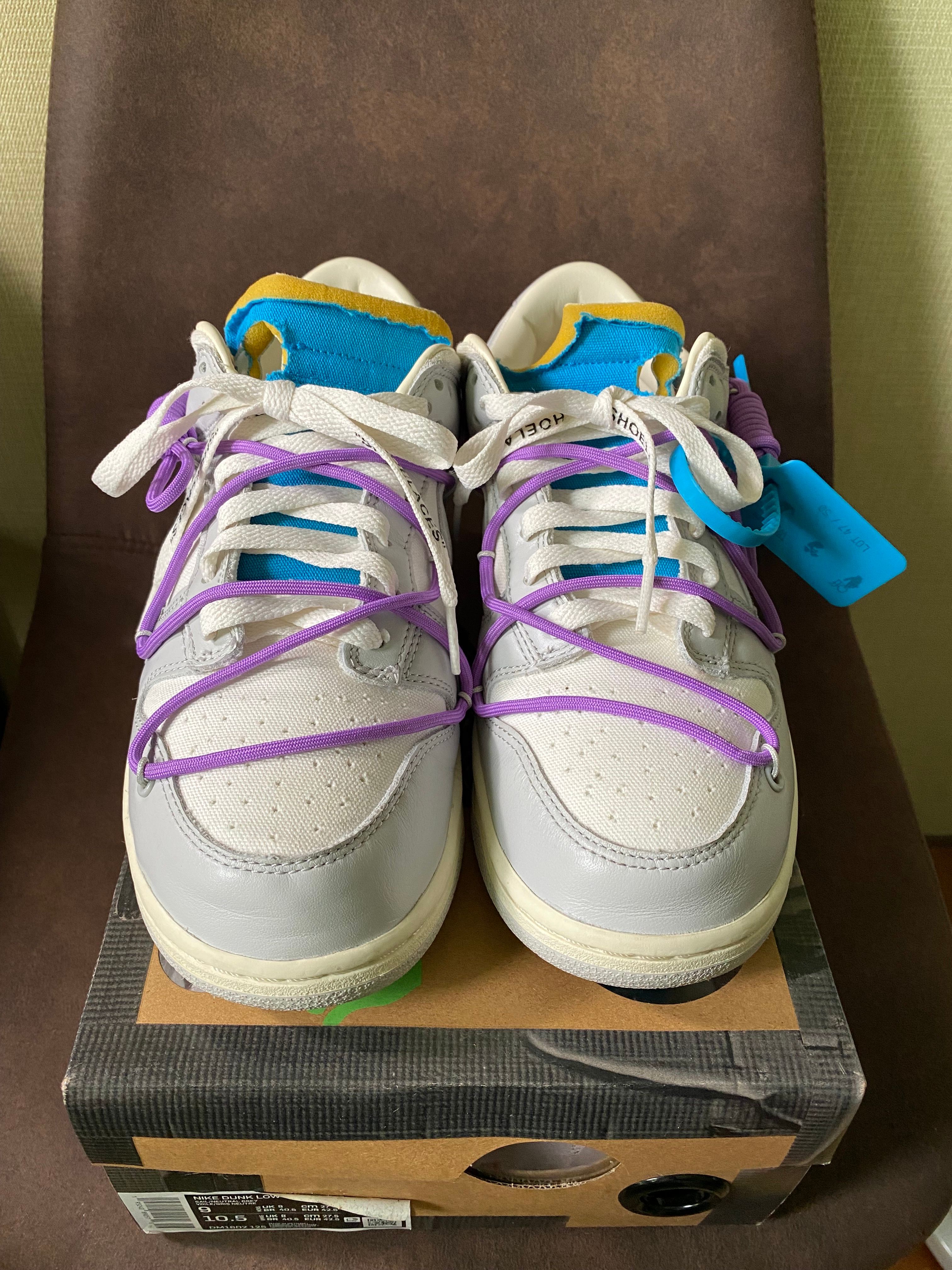 Off-White × Nike Dunk Low "Sail/Neutral Gray"