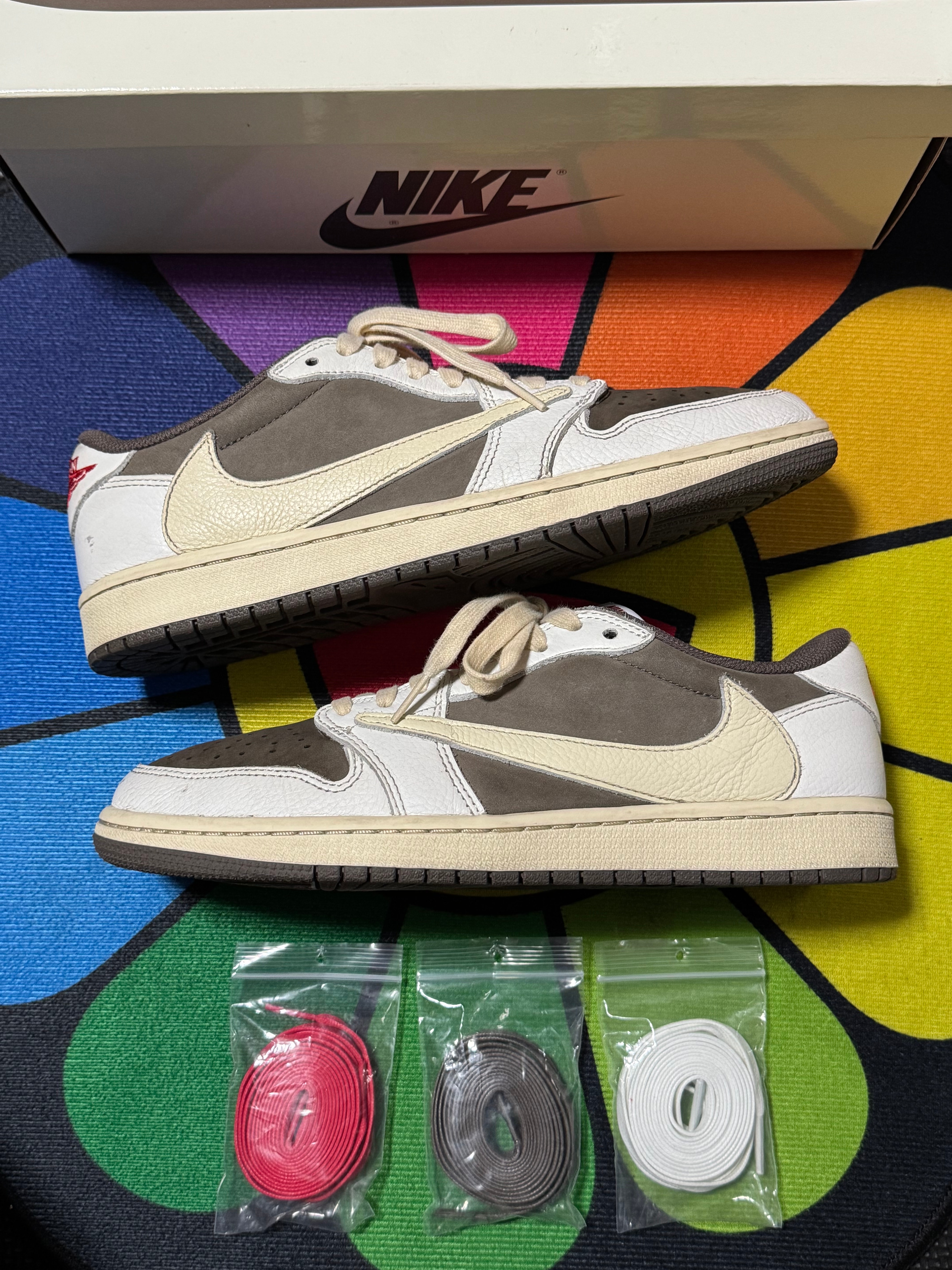 Travis Scott × Nike Air Jordan 1 Low OG SP "Reverse Mocha/Sail and Ridgerock"