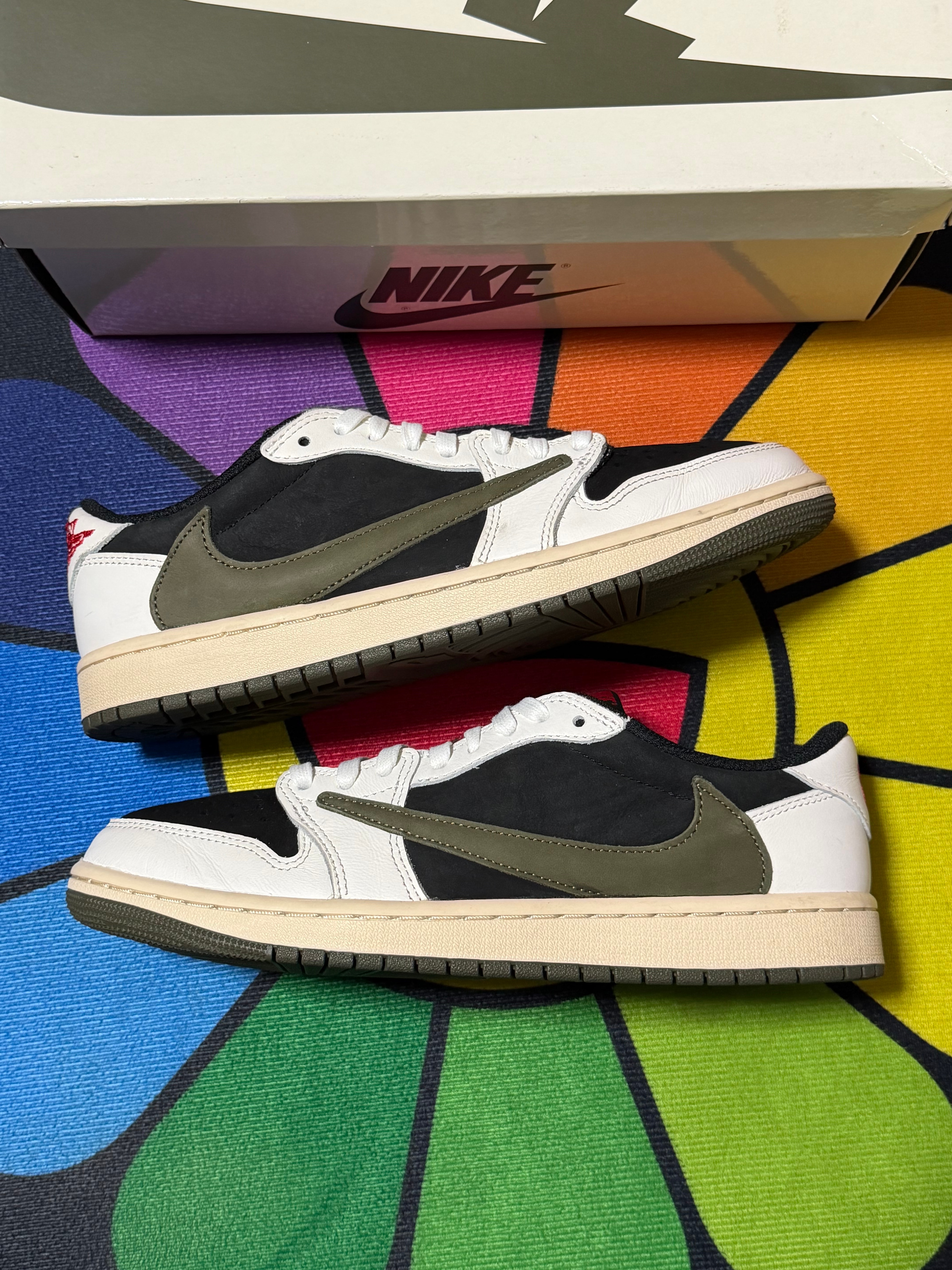 Travis Scott × Nike Women's Air Jordan 1 Low OG "Medium Olive"