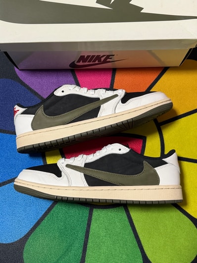 Travis Scott × Nike Women's Air Jordan 1 Low OG "Medium Olive"