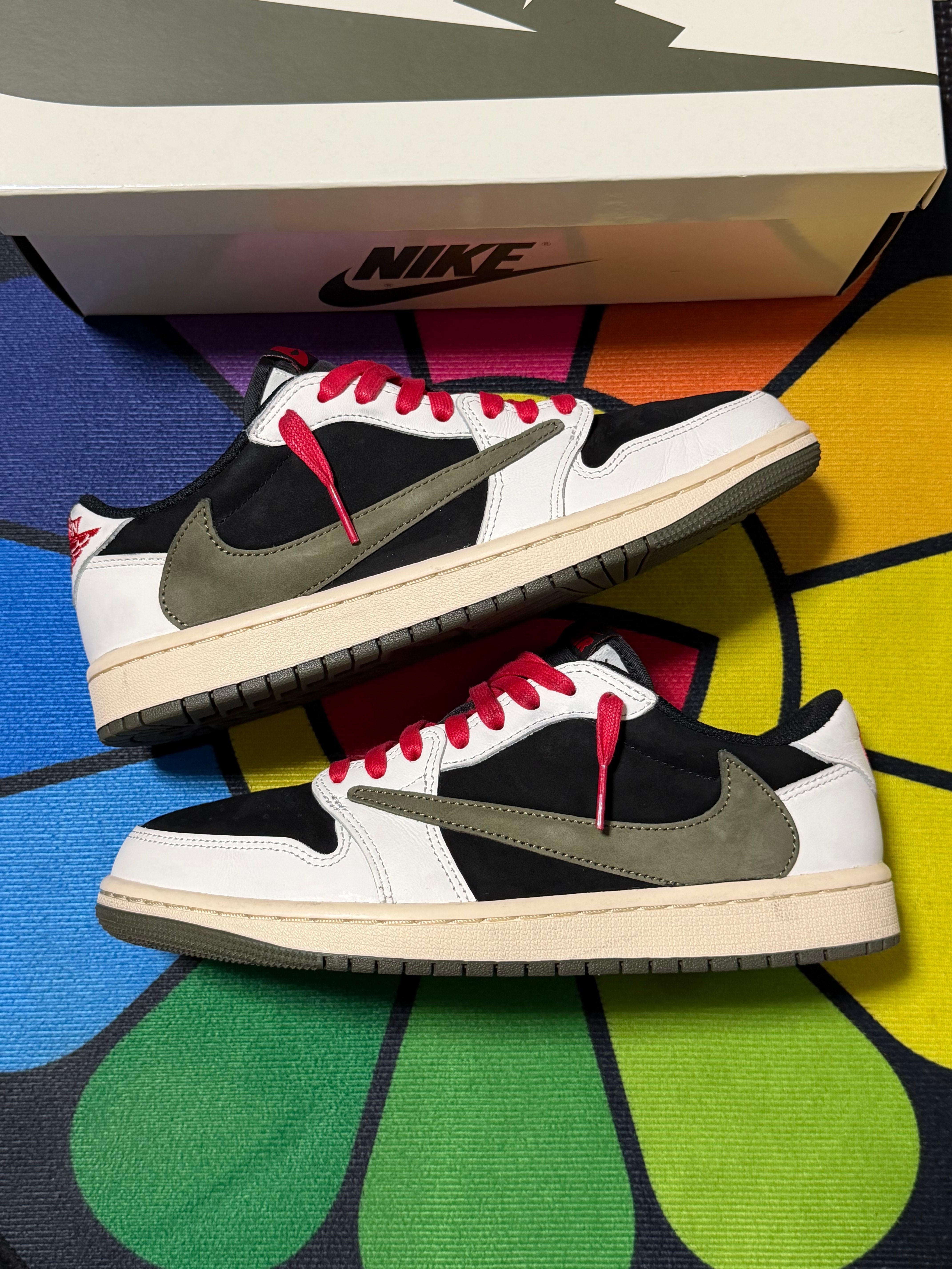 Travis Scott × Nike Women's Air Jordan 1 Low OG "Medium Olive"