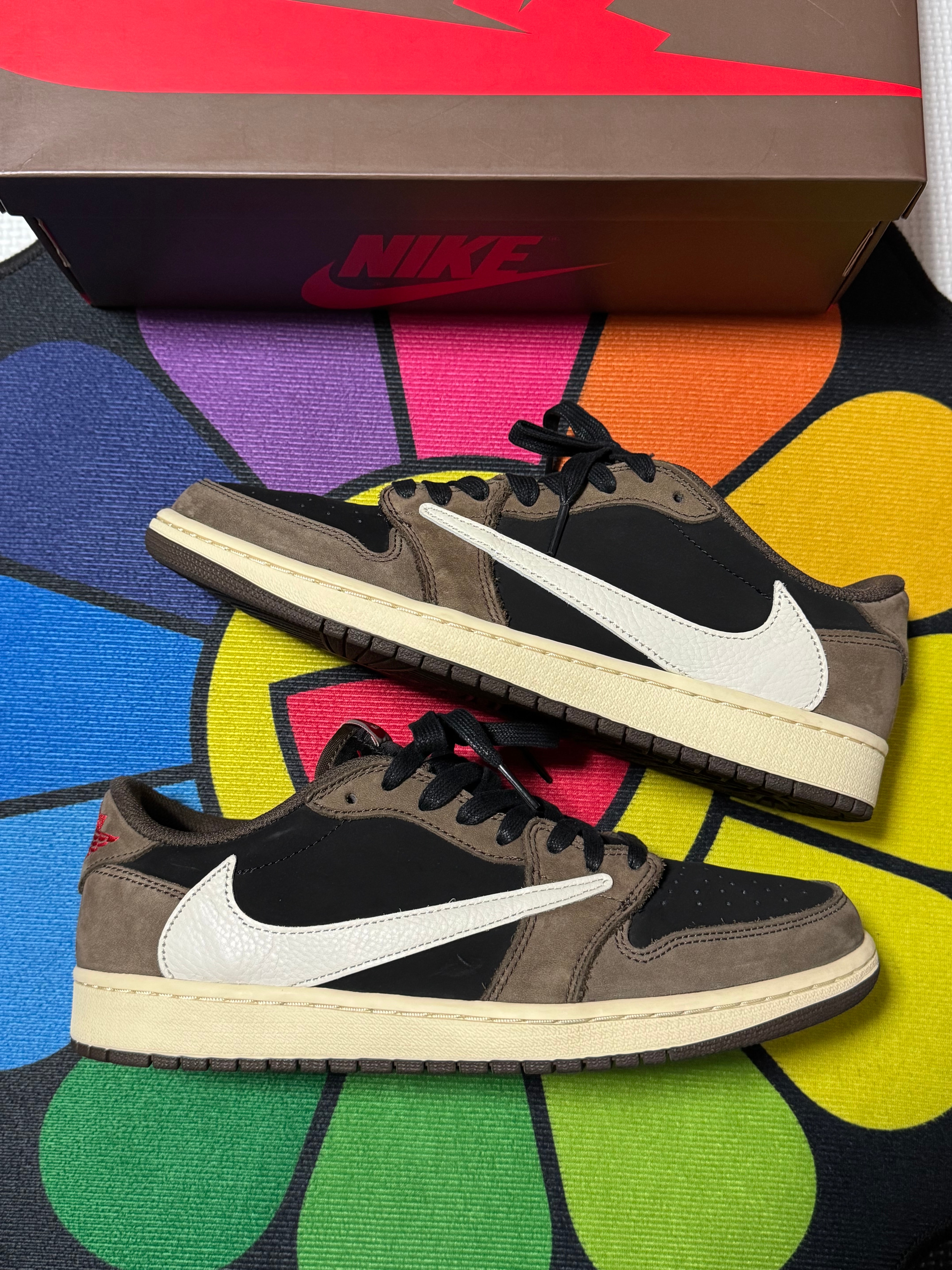 Travis Scott × Nike Air Jordan 1 Low OG SP-T "Black/Dark Mocha"