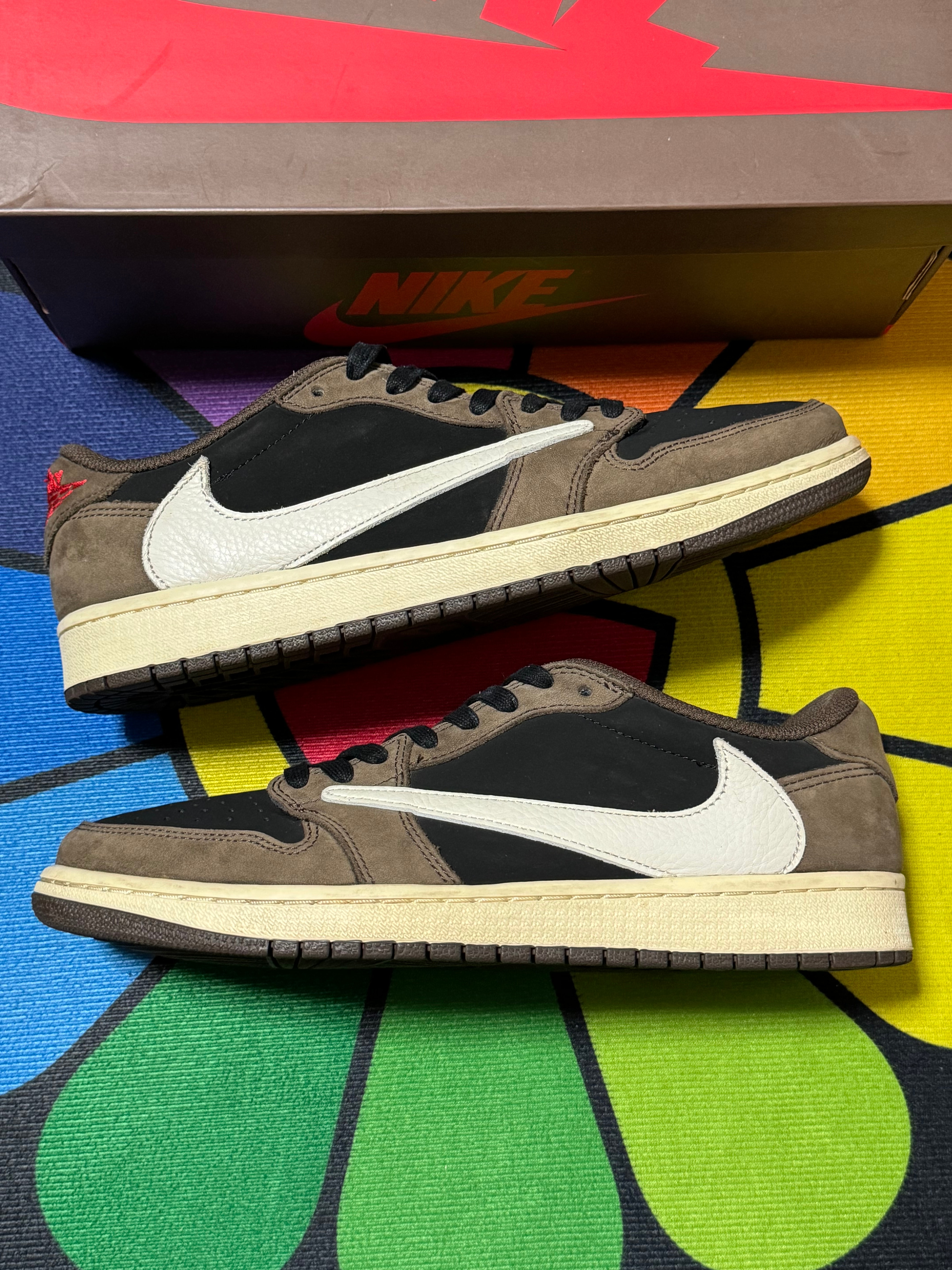 Travis Scott × Nike Air Jordan 1 Low OG SP-T  "Black/Dark Mocha"