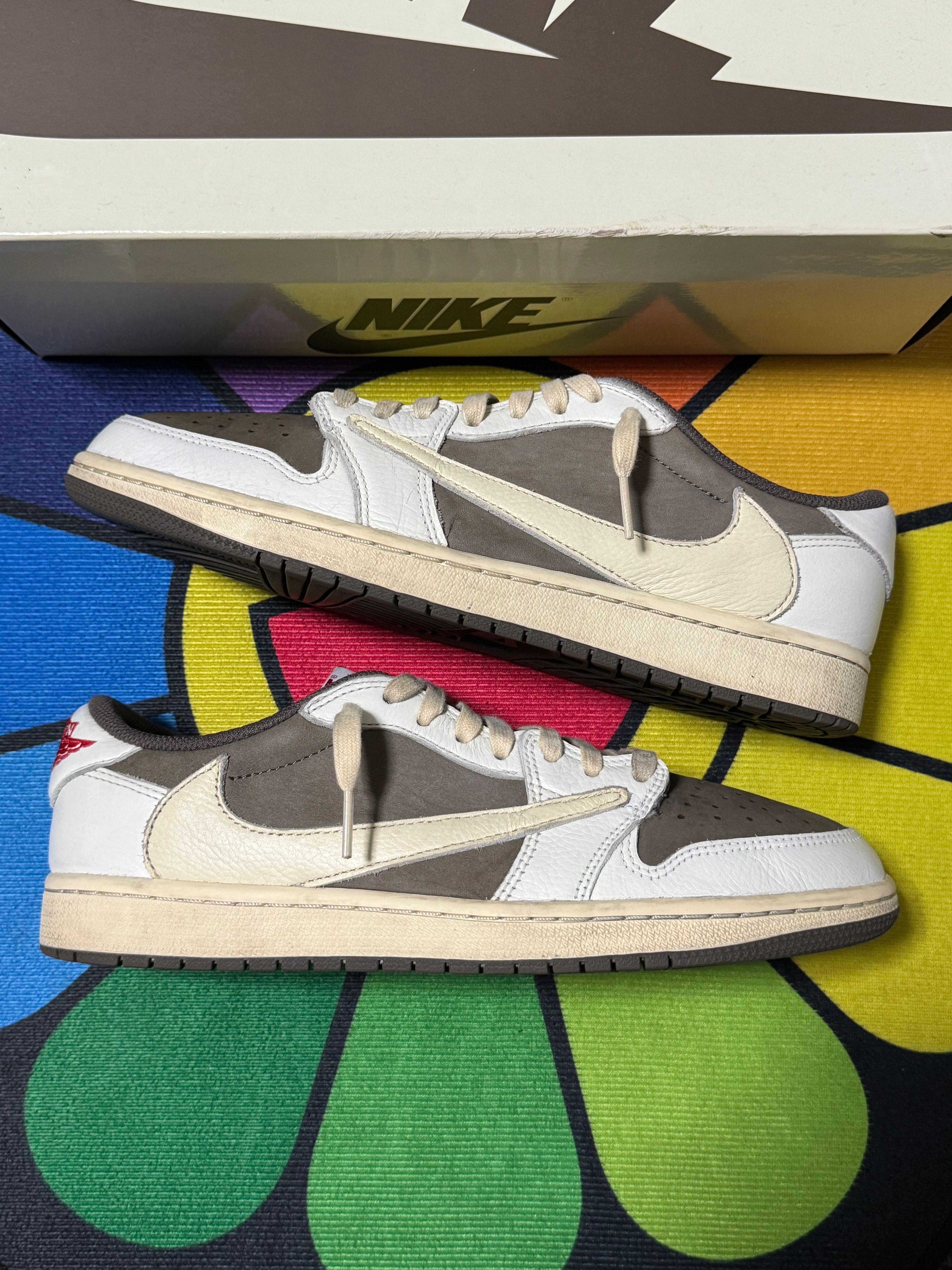 Travis Scott × Nike Air Jordan 1 Low OG SP "Reverse Mocha/Sail and Ridgerock"